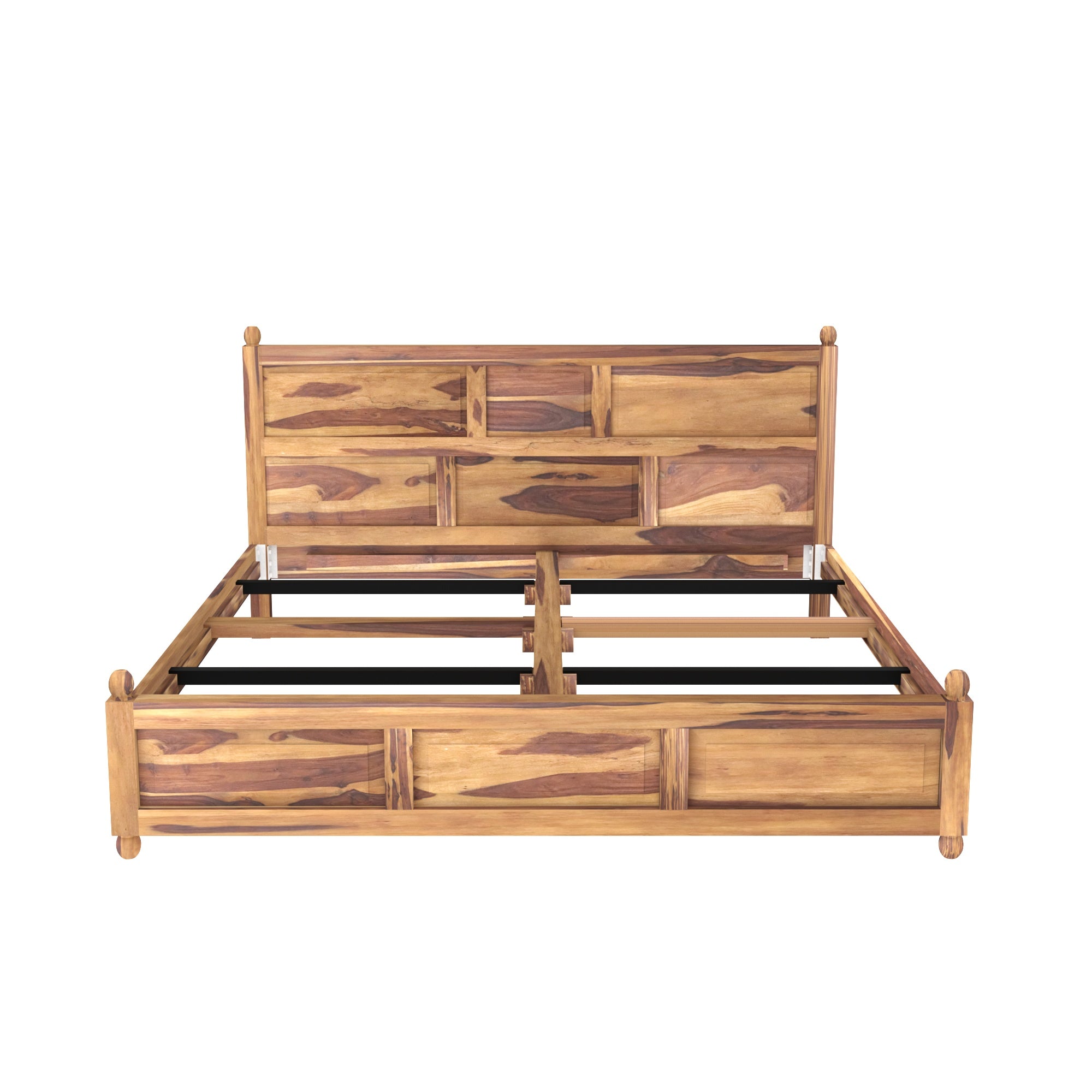 Wooden Plain Classical Bed (Sheesham Wood) Bed