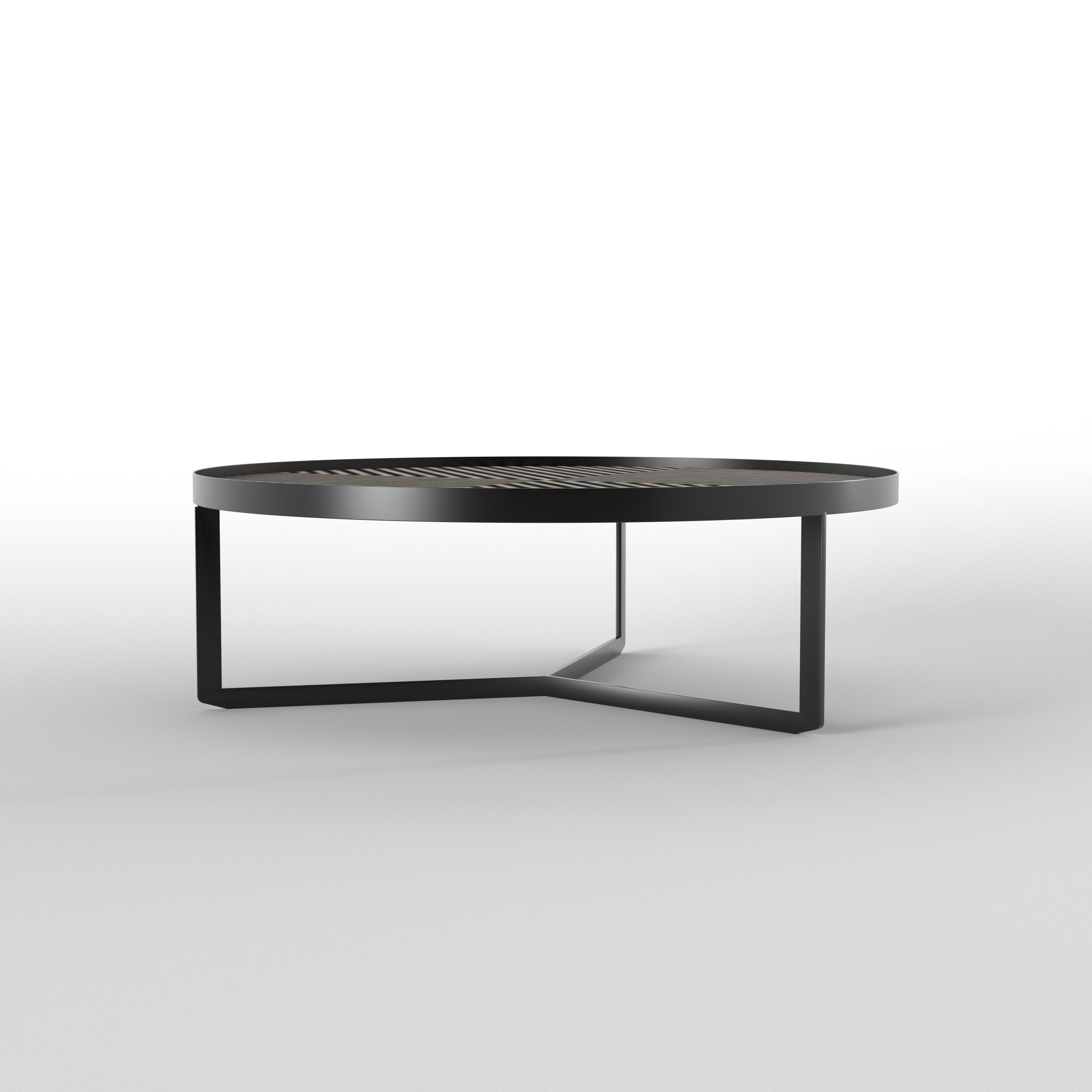 Geometric Round Coffee Table - Contemporary Indian Design Coffee Table