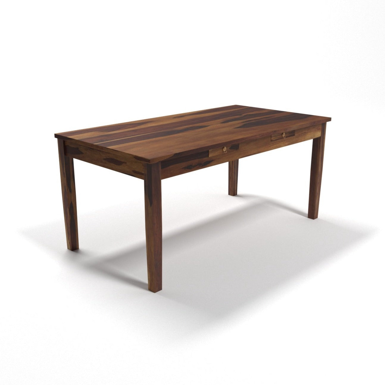 2 Drawer Sheesham Wood wood 6 Seater dining table Dining Table