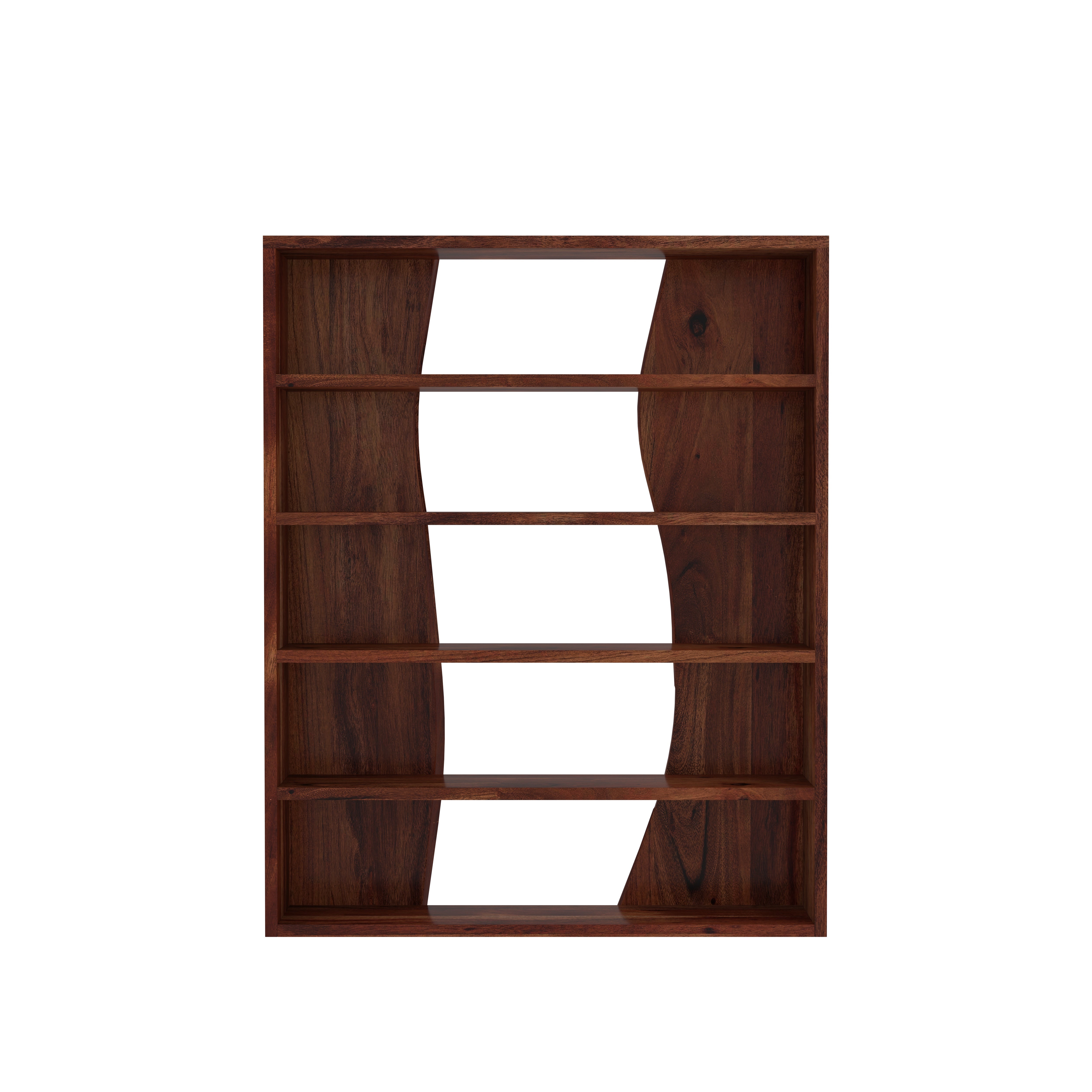 Wall-Mounted Display Shelf with Asymmetric Compartments Wall Rack