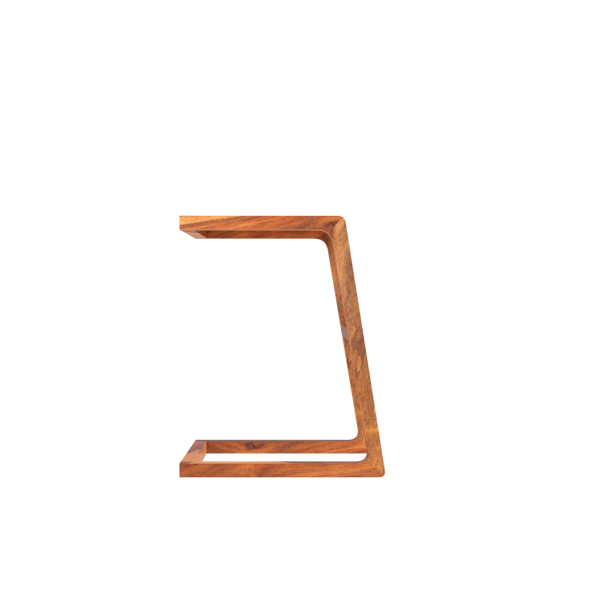 Vintage Decent Soft Cane Finished Wooden Handmade C Table C Table