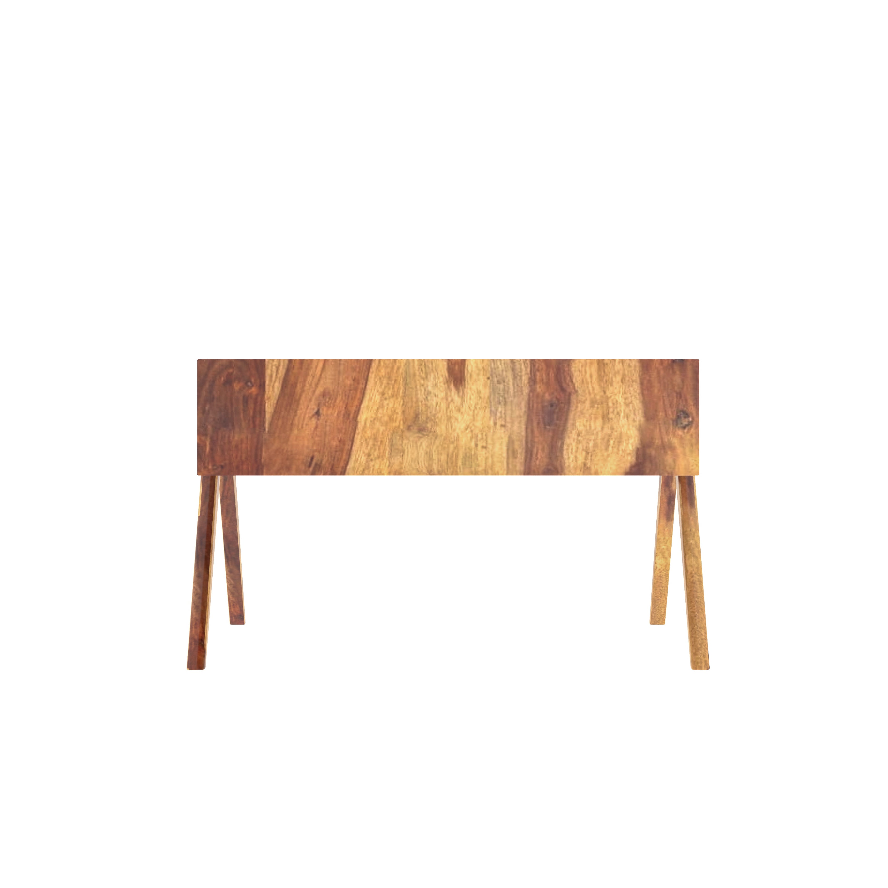 Denver Flora Finished Cross Legs Wooden Handmade Coffee Table Coffee Table