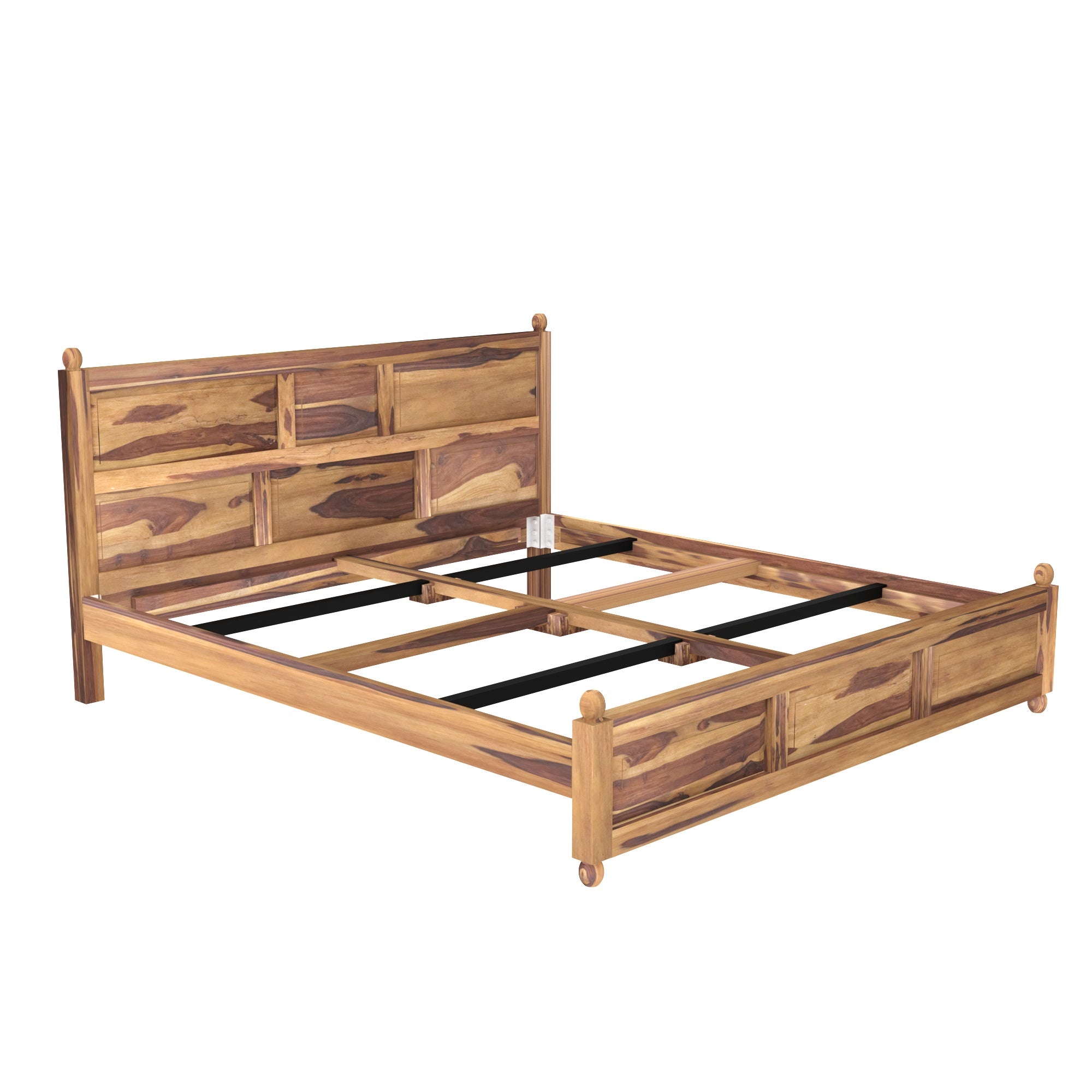 Wooden Plain Classical Bed (Sheesham Wood) Bed