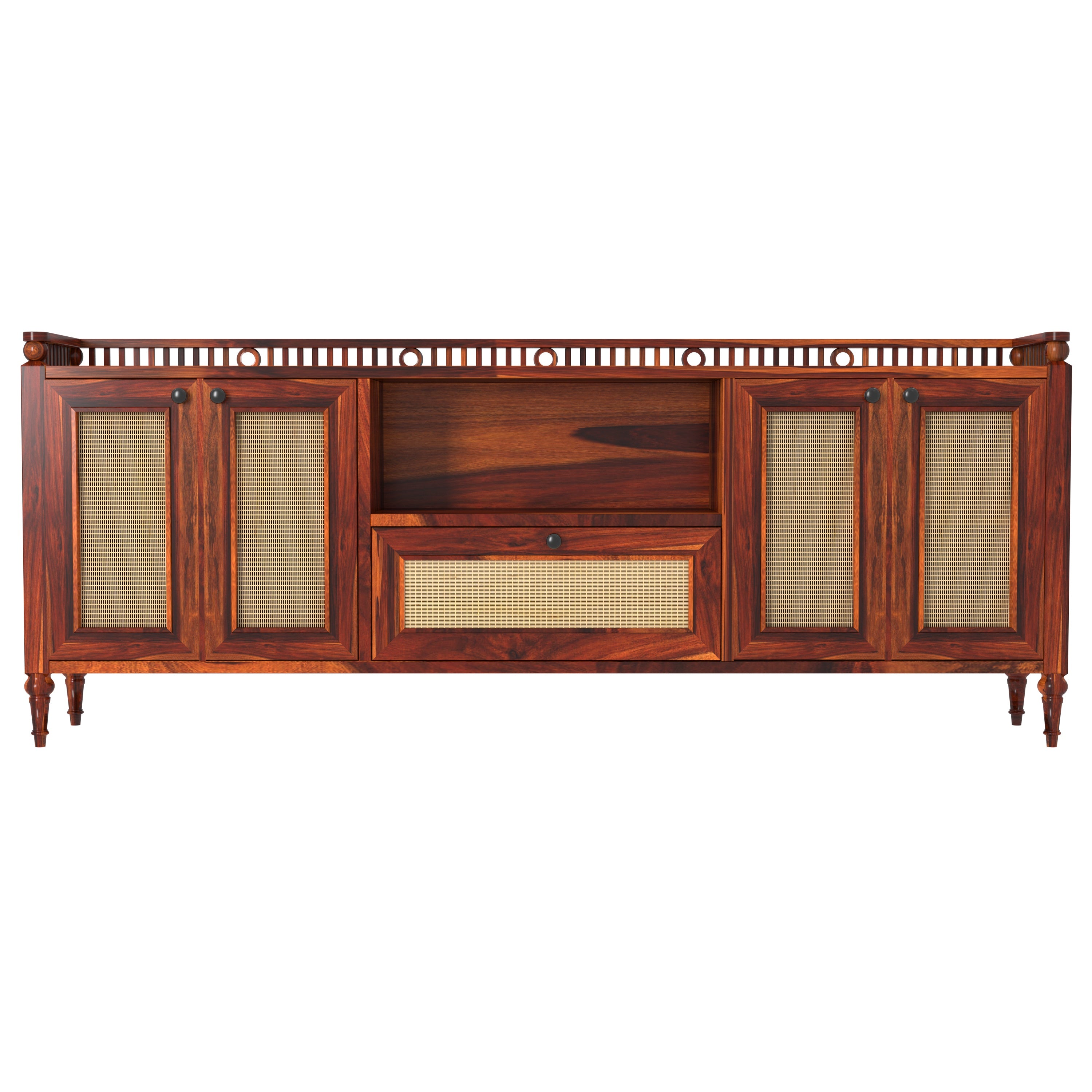 Wilsome Light Finish Unique Handmade Wooden TV Stand for Home Tv stand