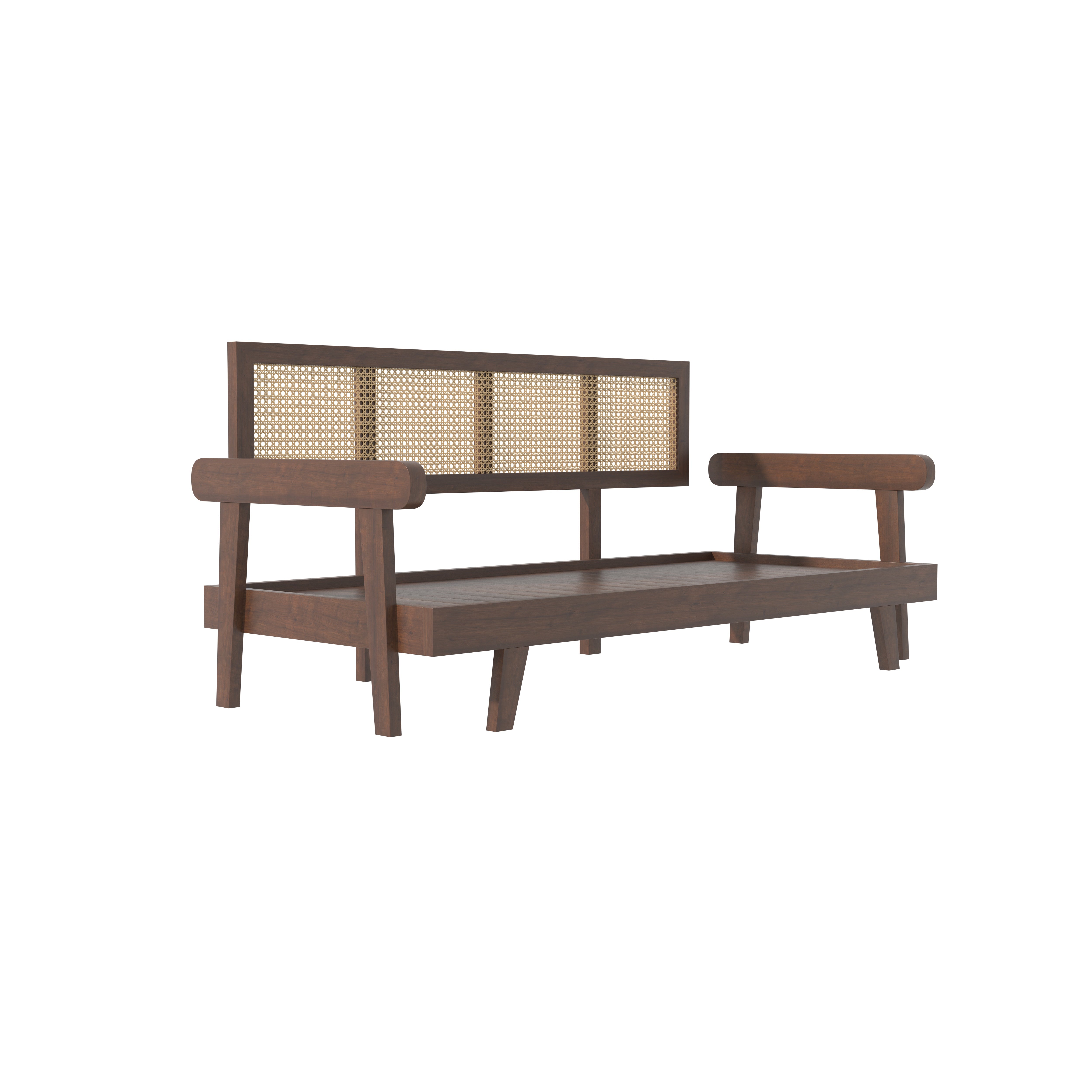 Signature Luxury Heritage Day Bed with Hand-Framed Backrest and Extendable Lounge Sofa cum bed