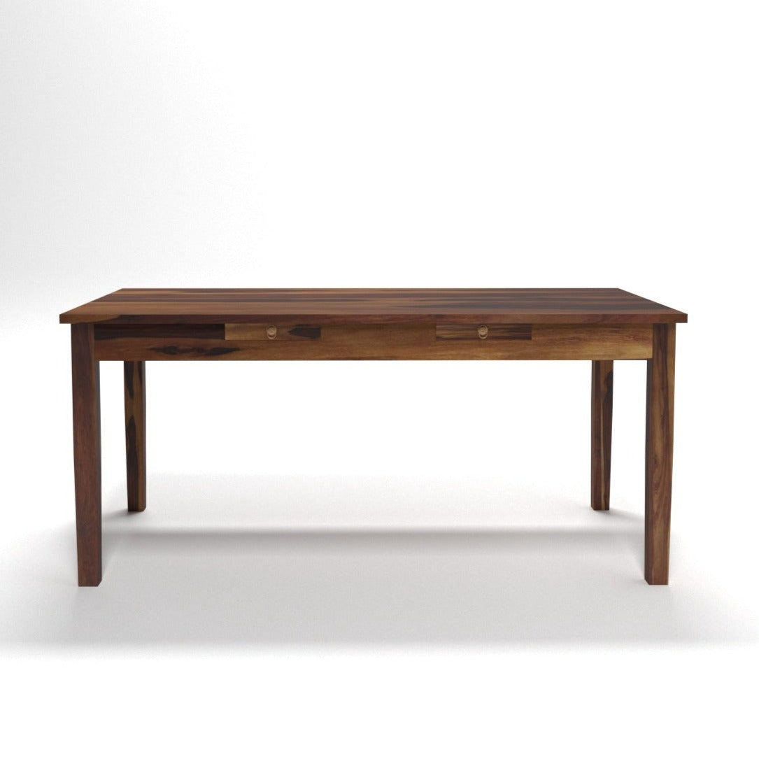 2 Drawer Sheesham Wood wood 6 Seater dining table Dining Table