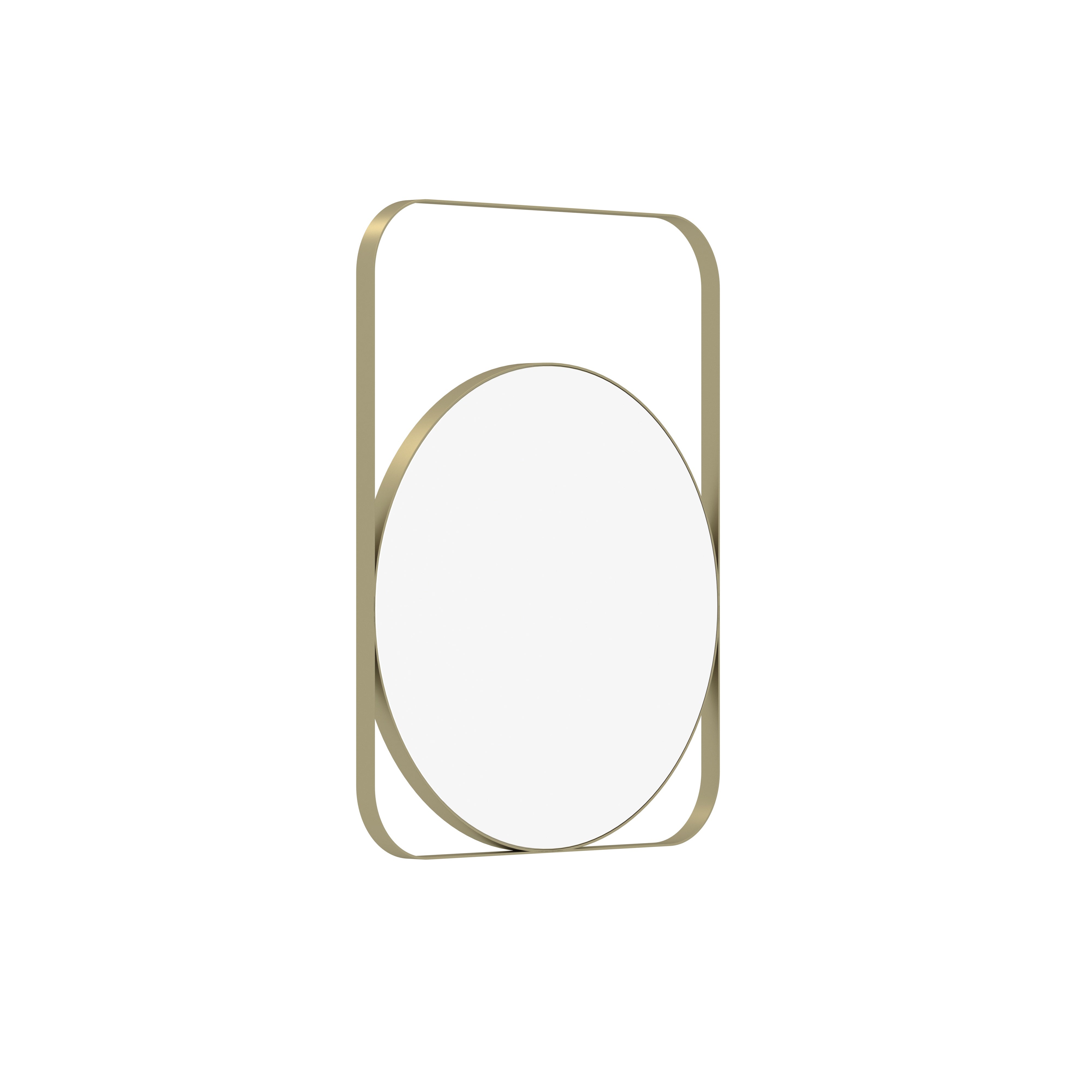 Geometric Layered Metal Mirror - Gold Frame Wall Mirror Mirror