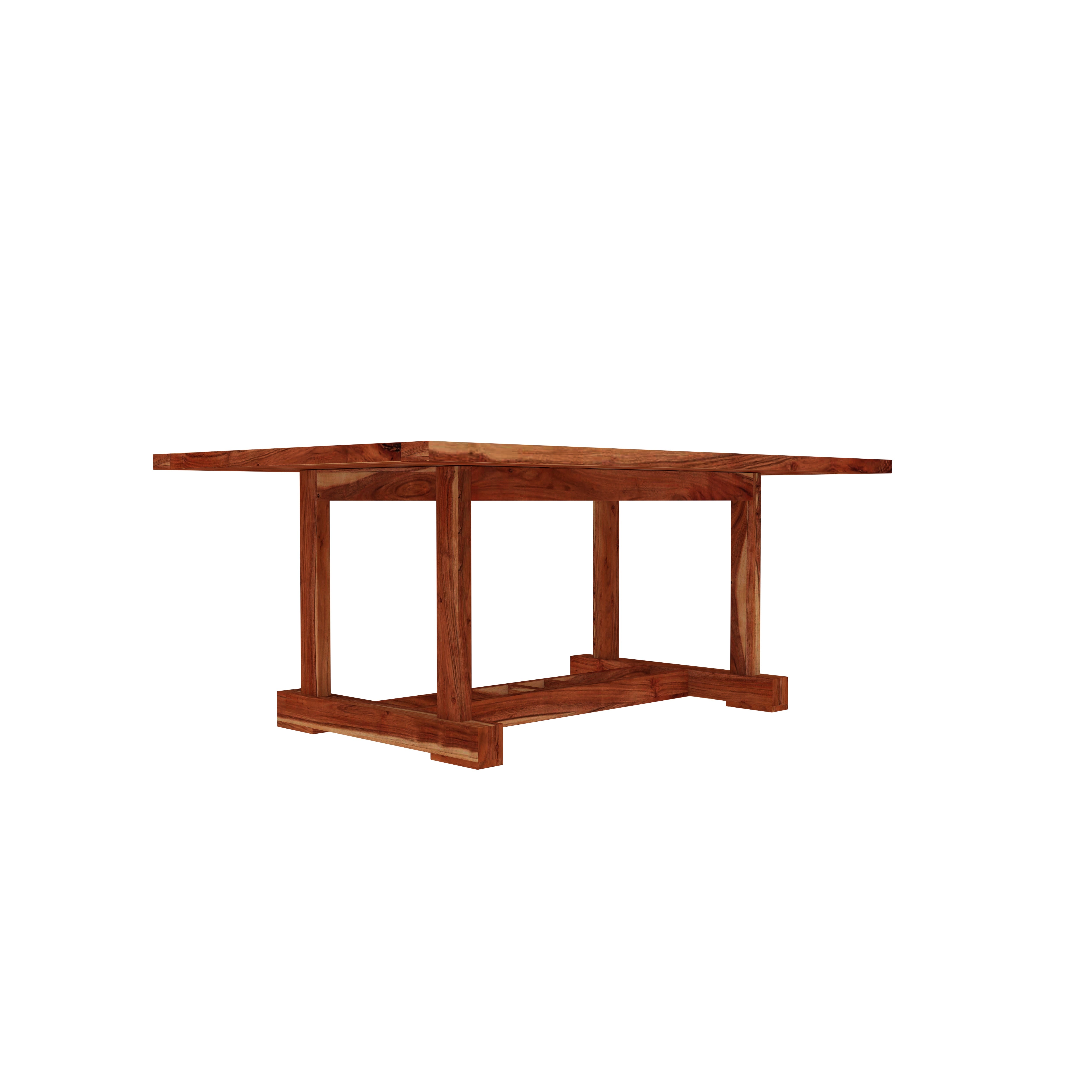 Solid Wood Dining Table Set for 4 – Sturdy & Stylish with Slatted Chairs Dining Set