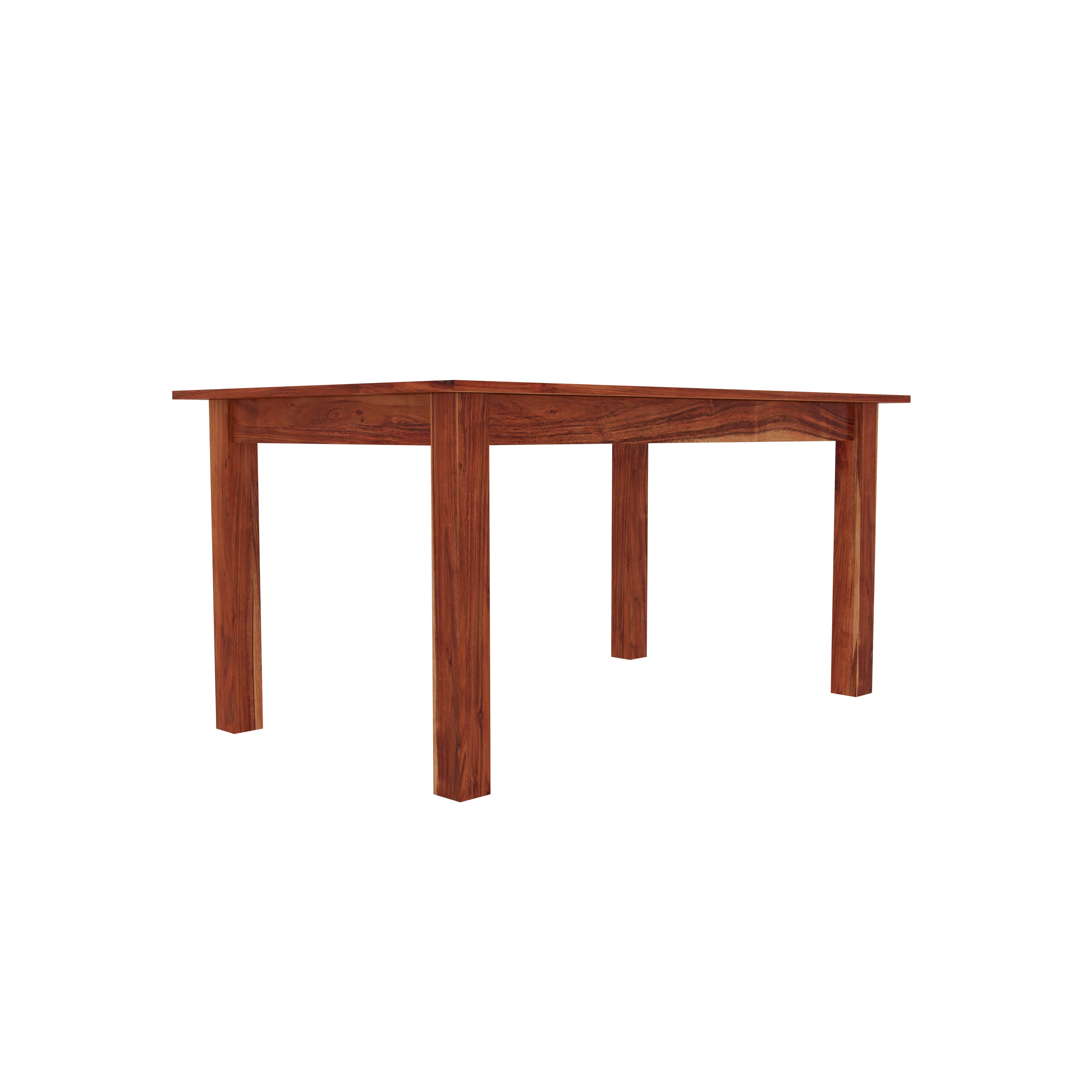 4-Seater Wooden Dining Table Set with Cushioned Chairs – Simple & Functional Design Dining Set