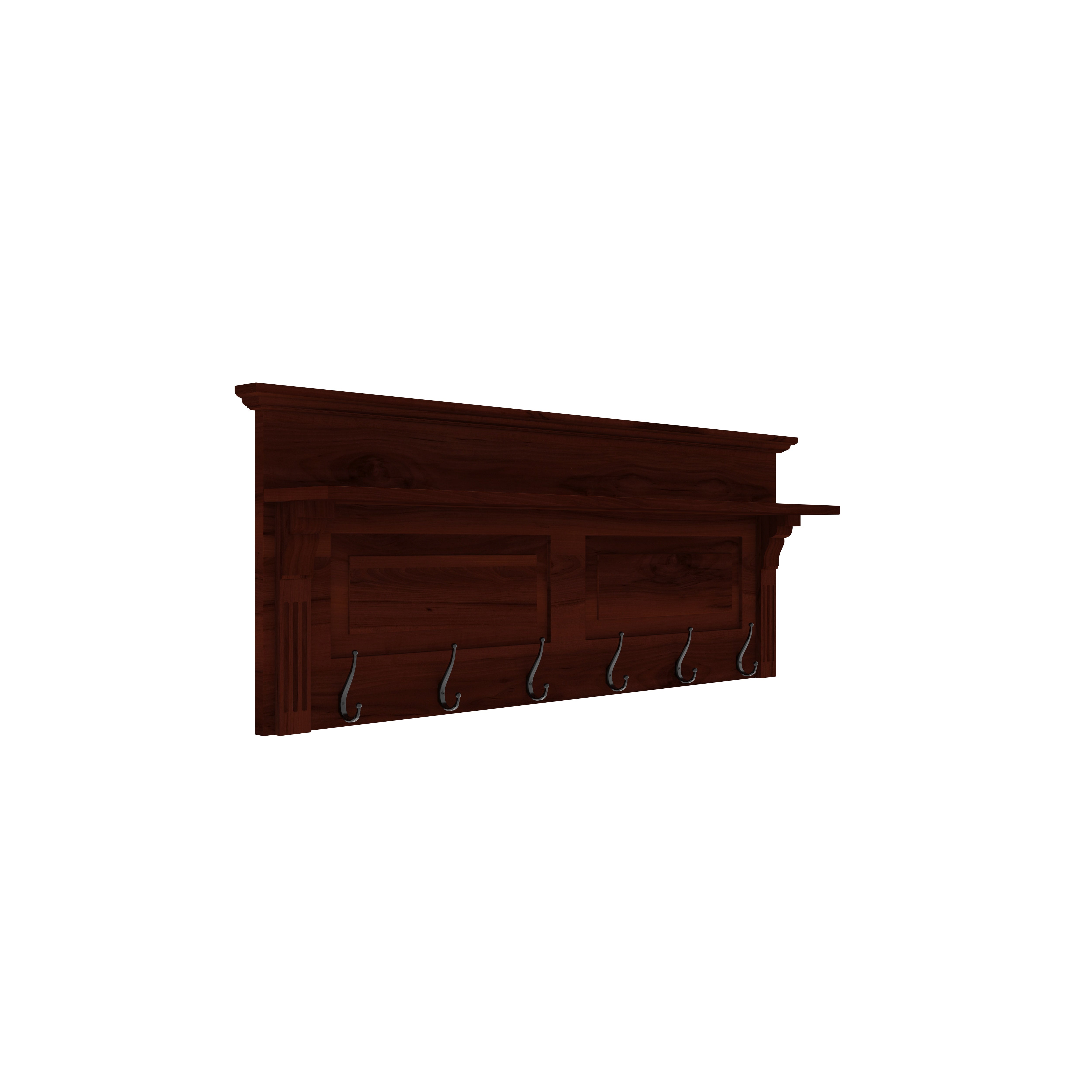 Wall Mounted Hanging Shelf with Hooks Wall Rack