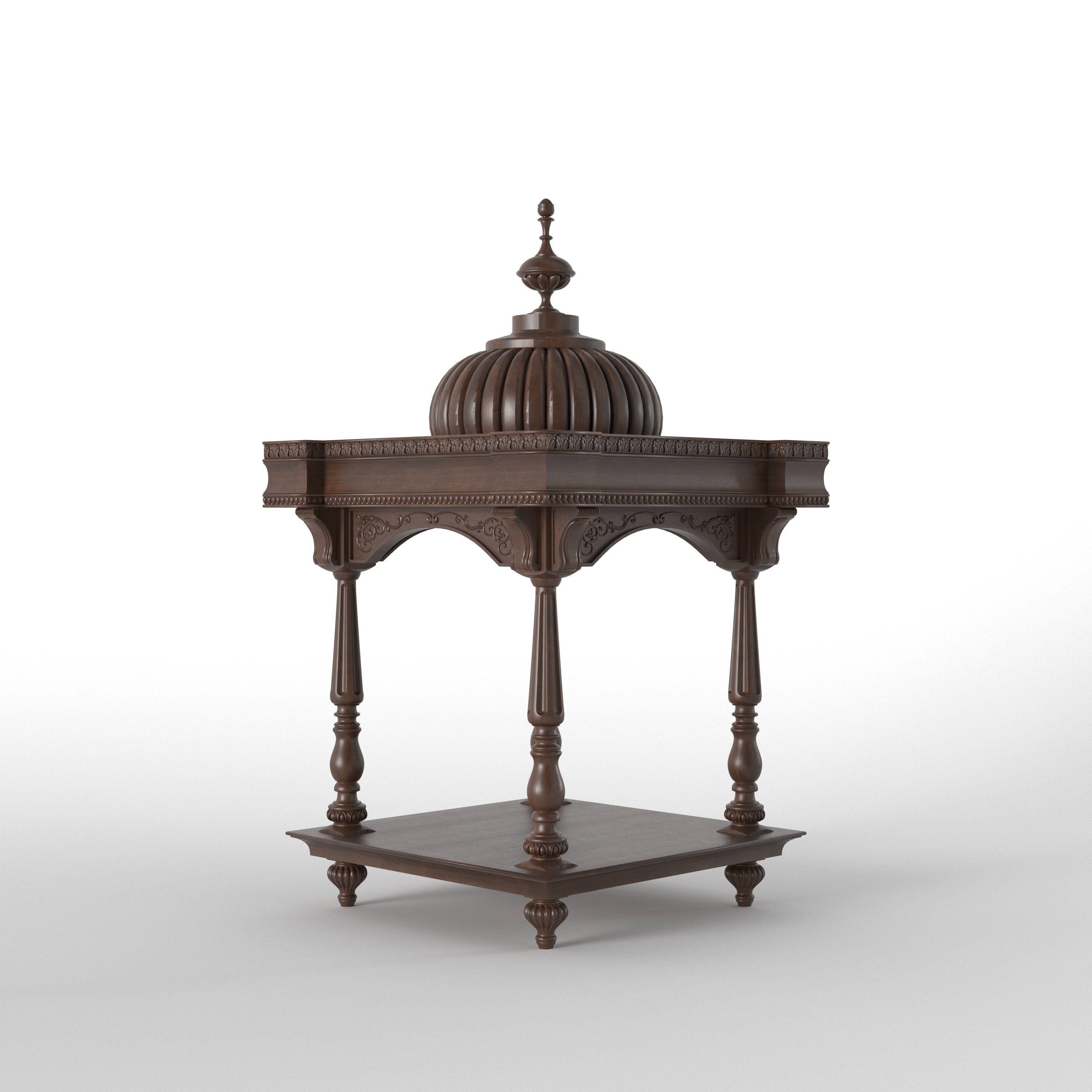 Royal Dome Style Temple Mandir with Ornamental Pillars Temple