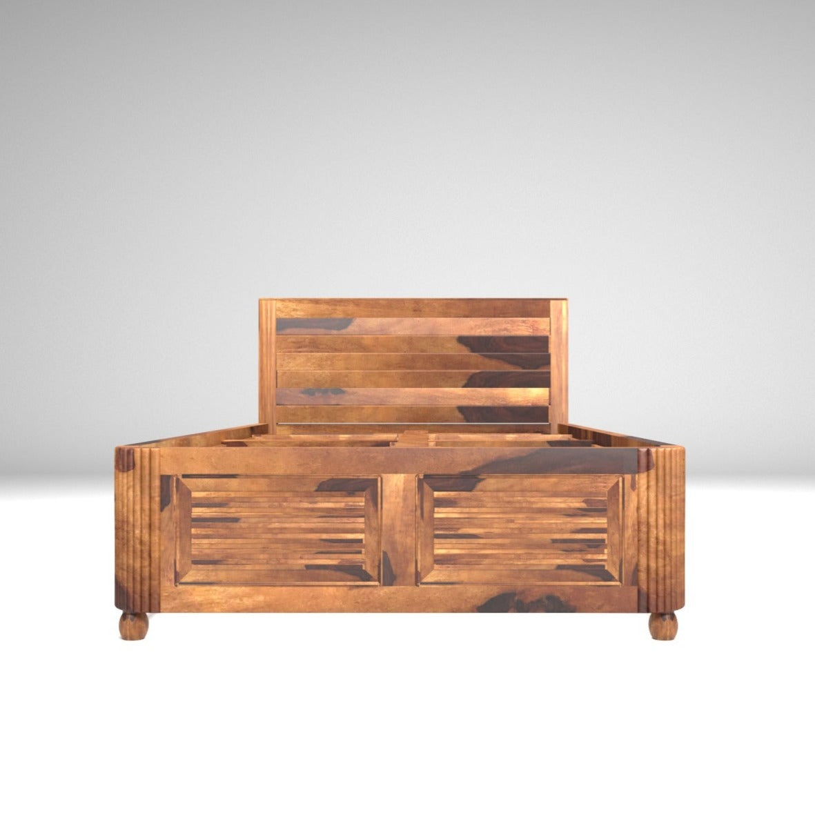 Exquisite Classical Sheesham Wood Single Bed Bed