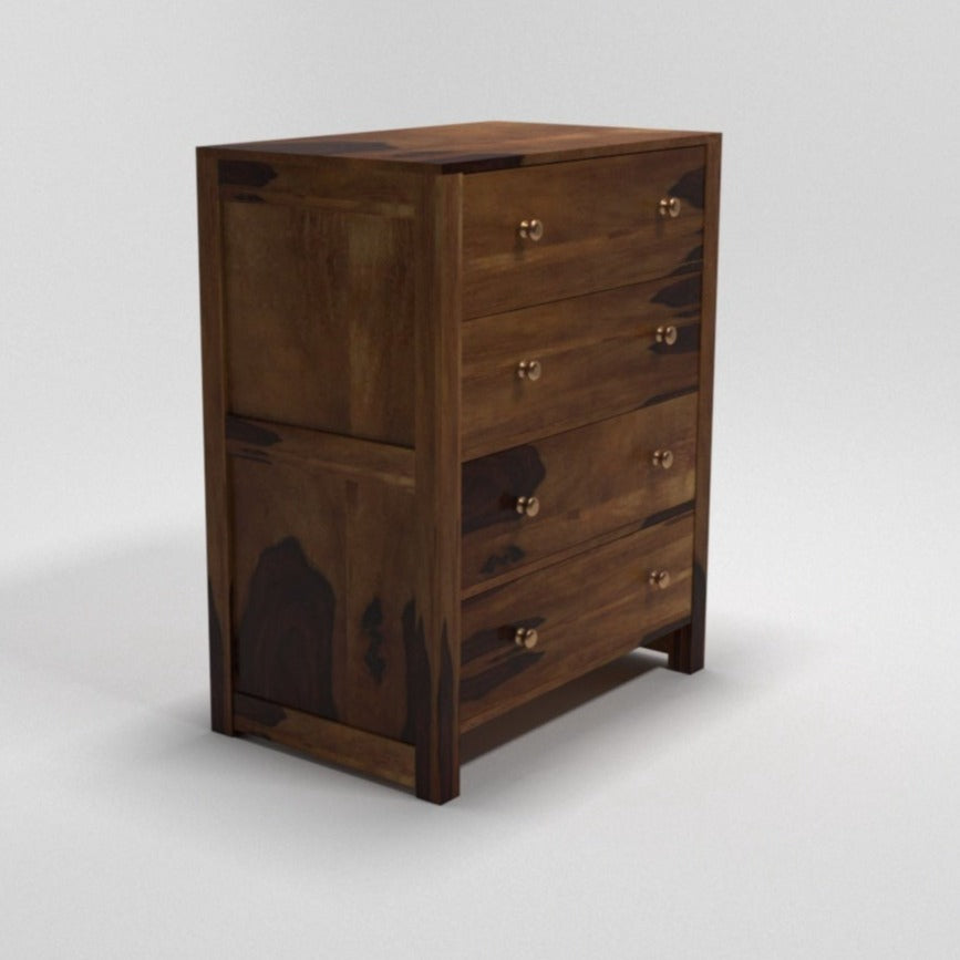4 Drawer Chest Sheesham Wood Cabinet Drawer's Chest