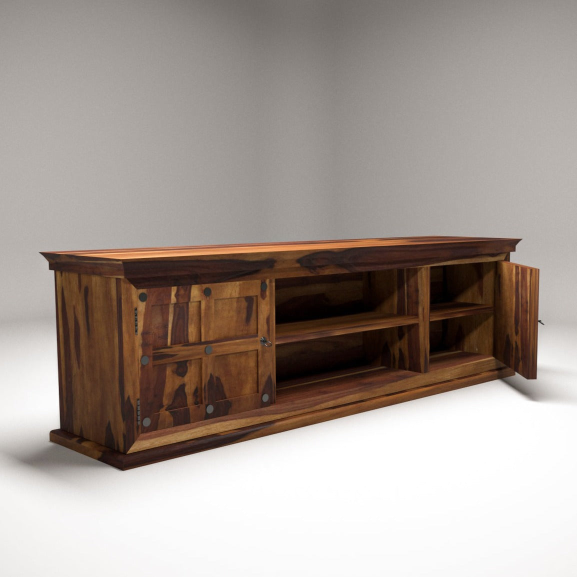 Sheesham wood Tv Cabinets With 2 doors Tv stand