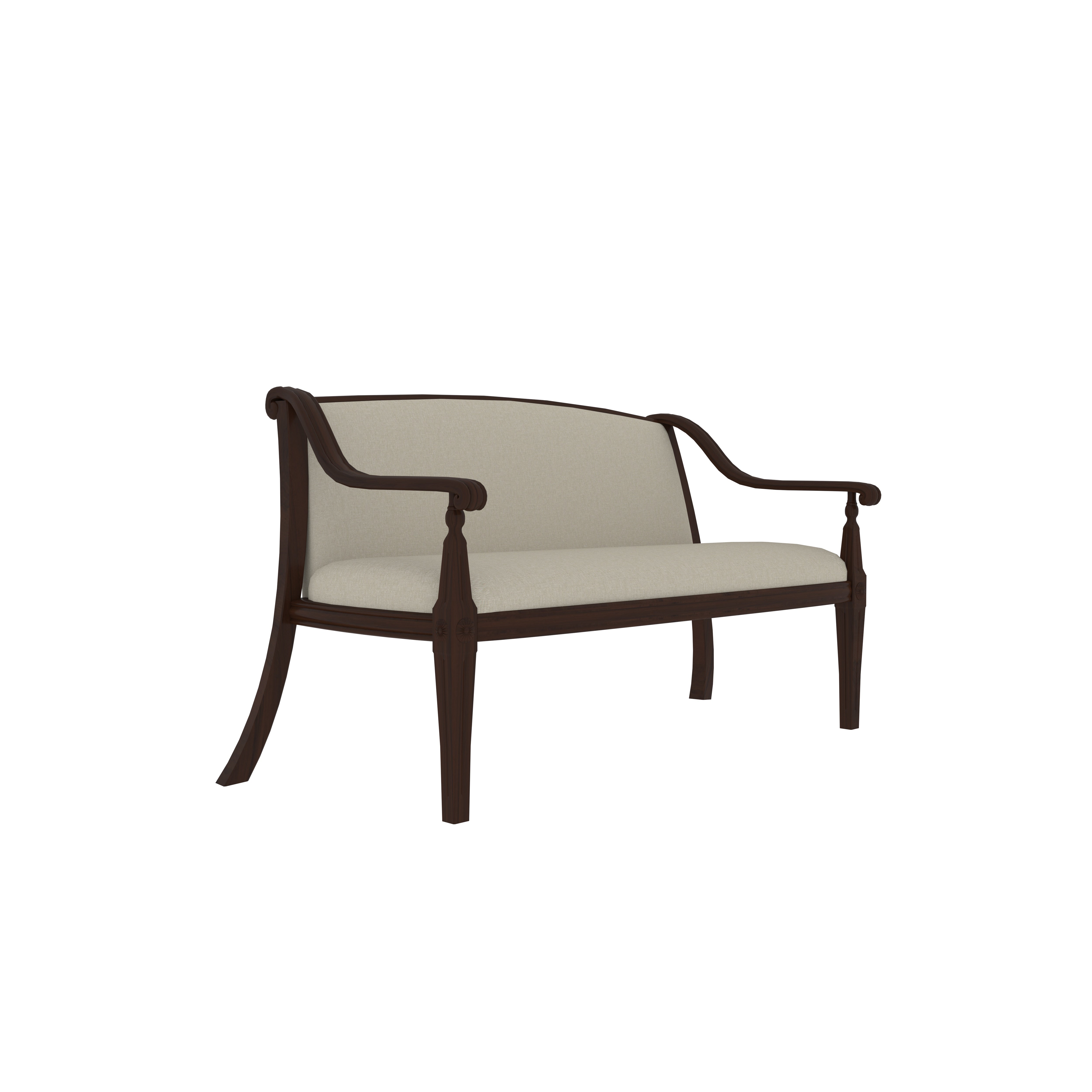 Verior Solid Wooden Love Sofa Sofa