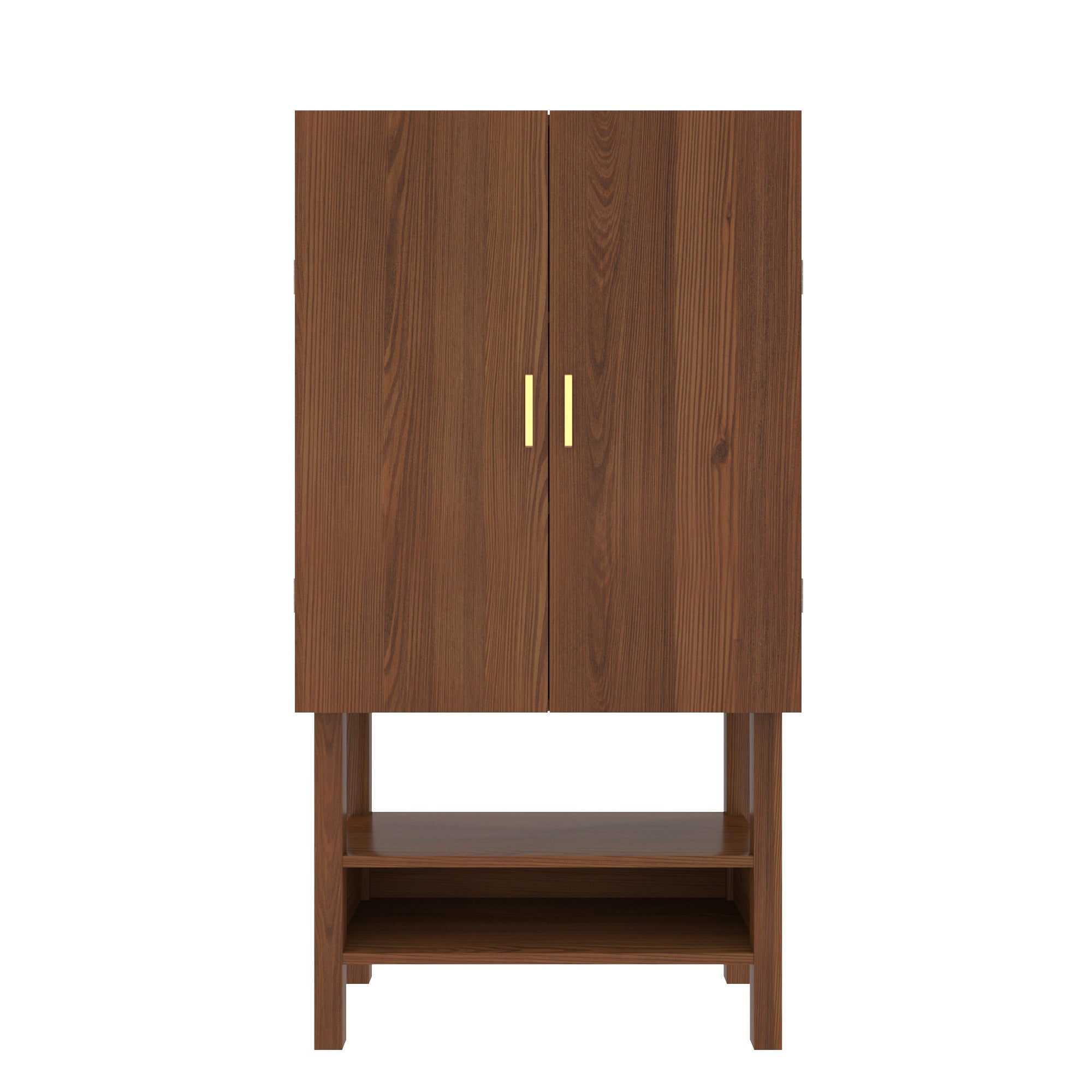 Old Vintage Unique Medium Finished Handmade Wooden Cupboard Cupboard