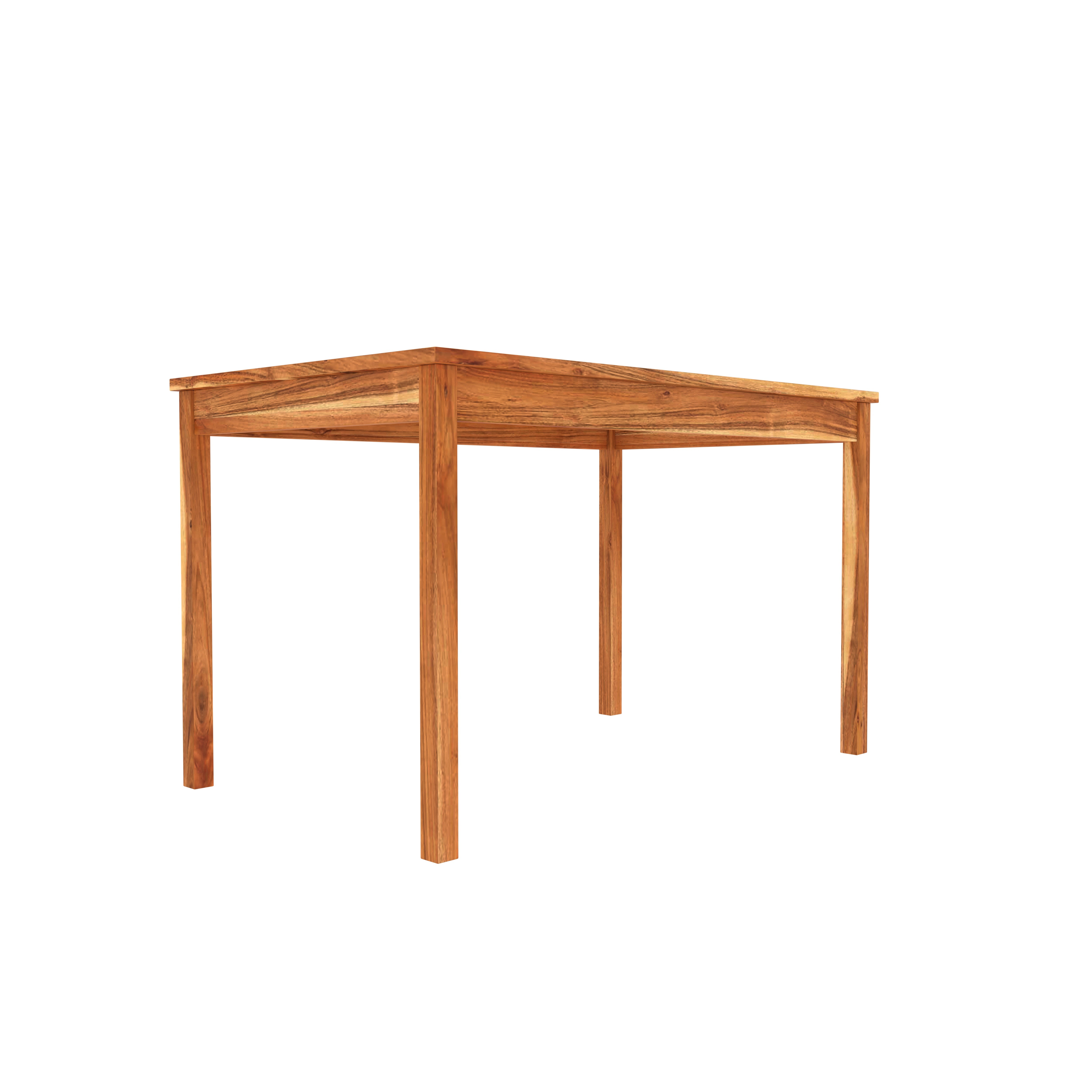 Solid Wood Dining Table Set – 4 Seater Minimalist Design Dining Set