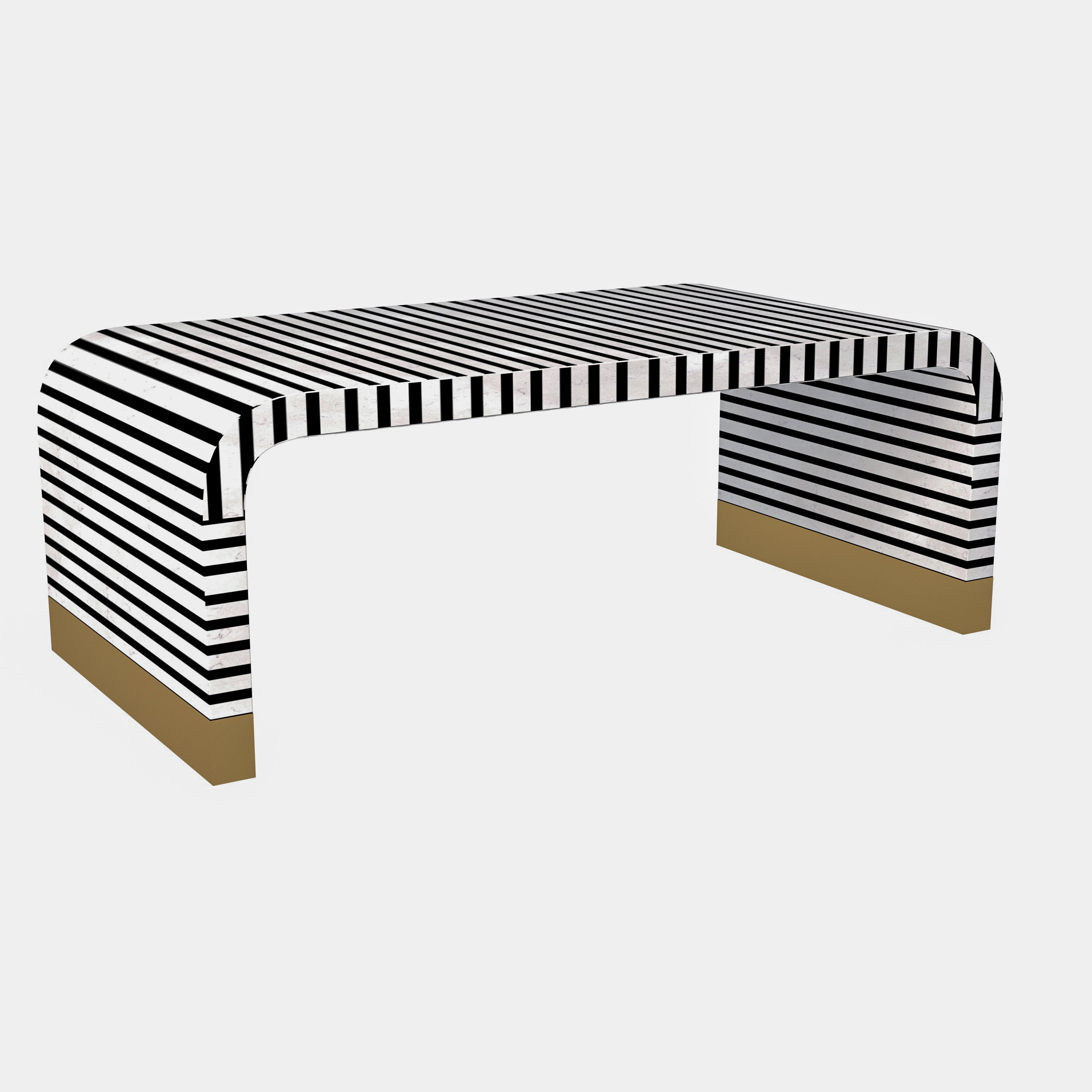 Arabica Colonial Handmade BW Style Wooden Coffee Table for Home Coffee Table