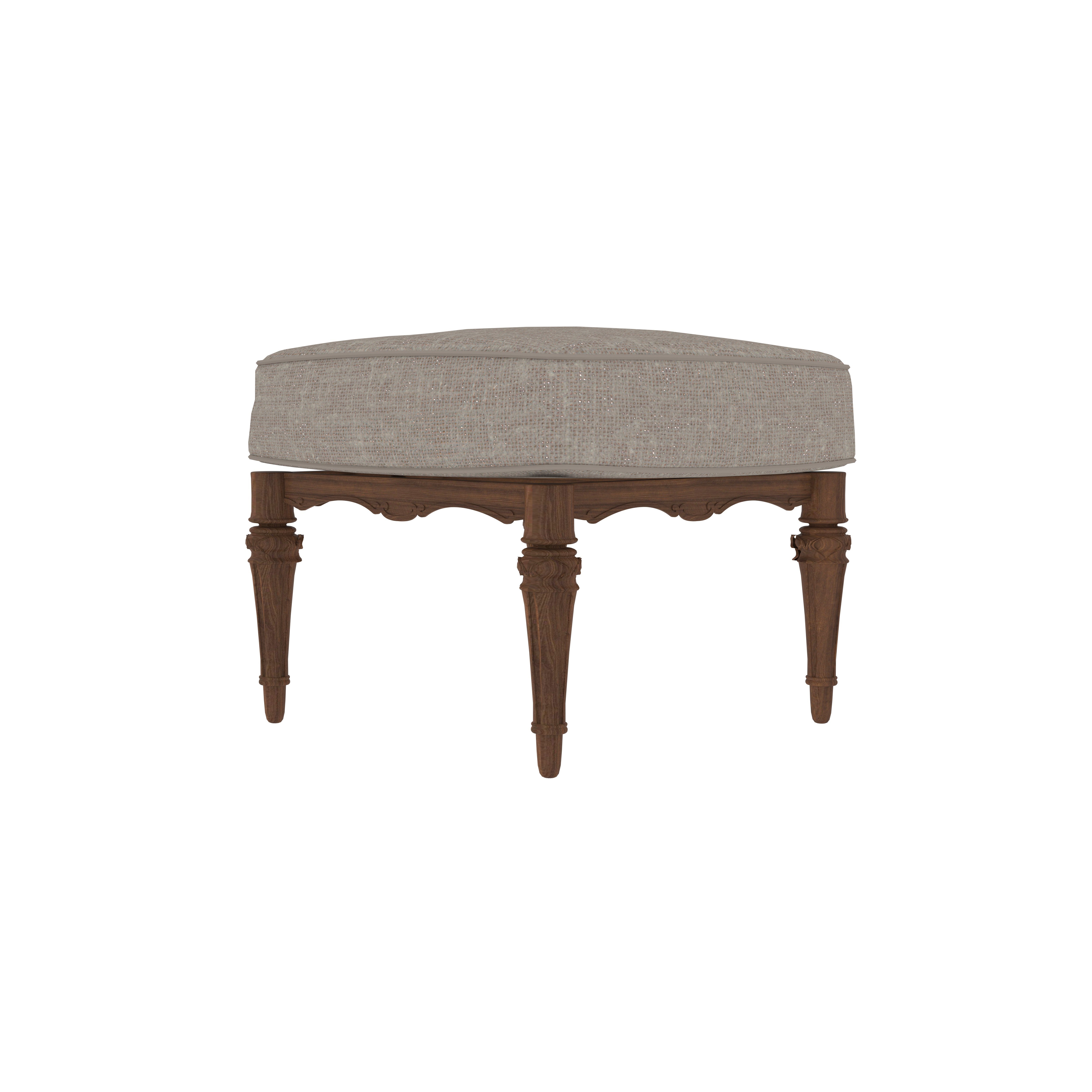 Japanese Style Low Dining Table with 4 Upholstered Floor Stools Set Dining Set