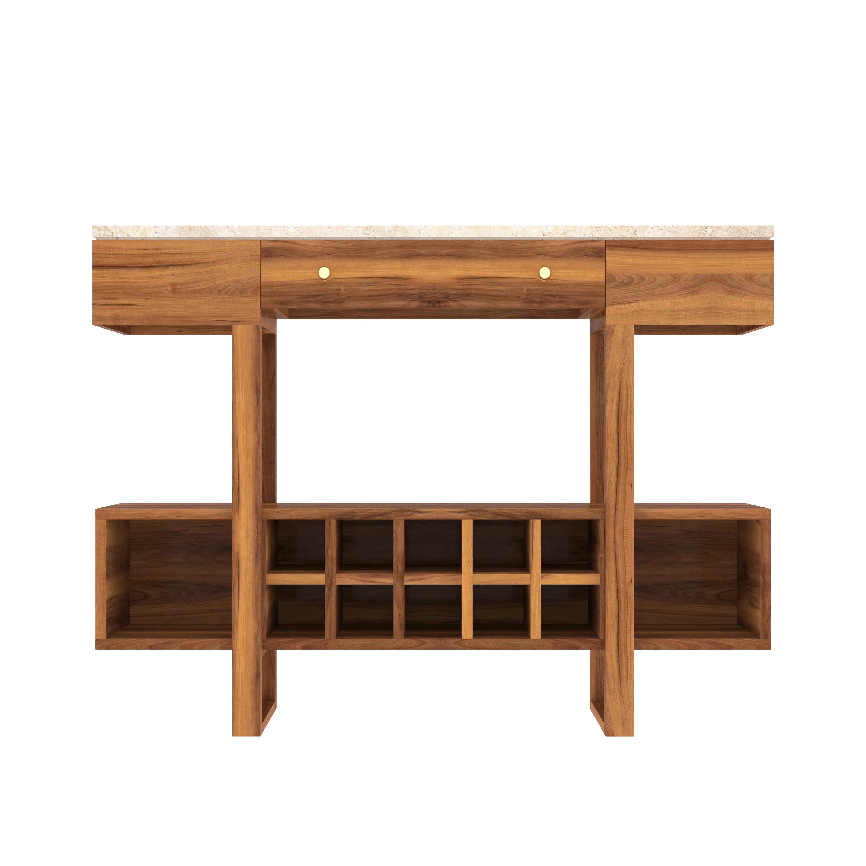 Vintage Light Brown Finished Wooden Handmade Bar Cabinet Bar Cabinet