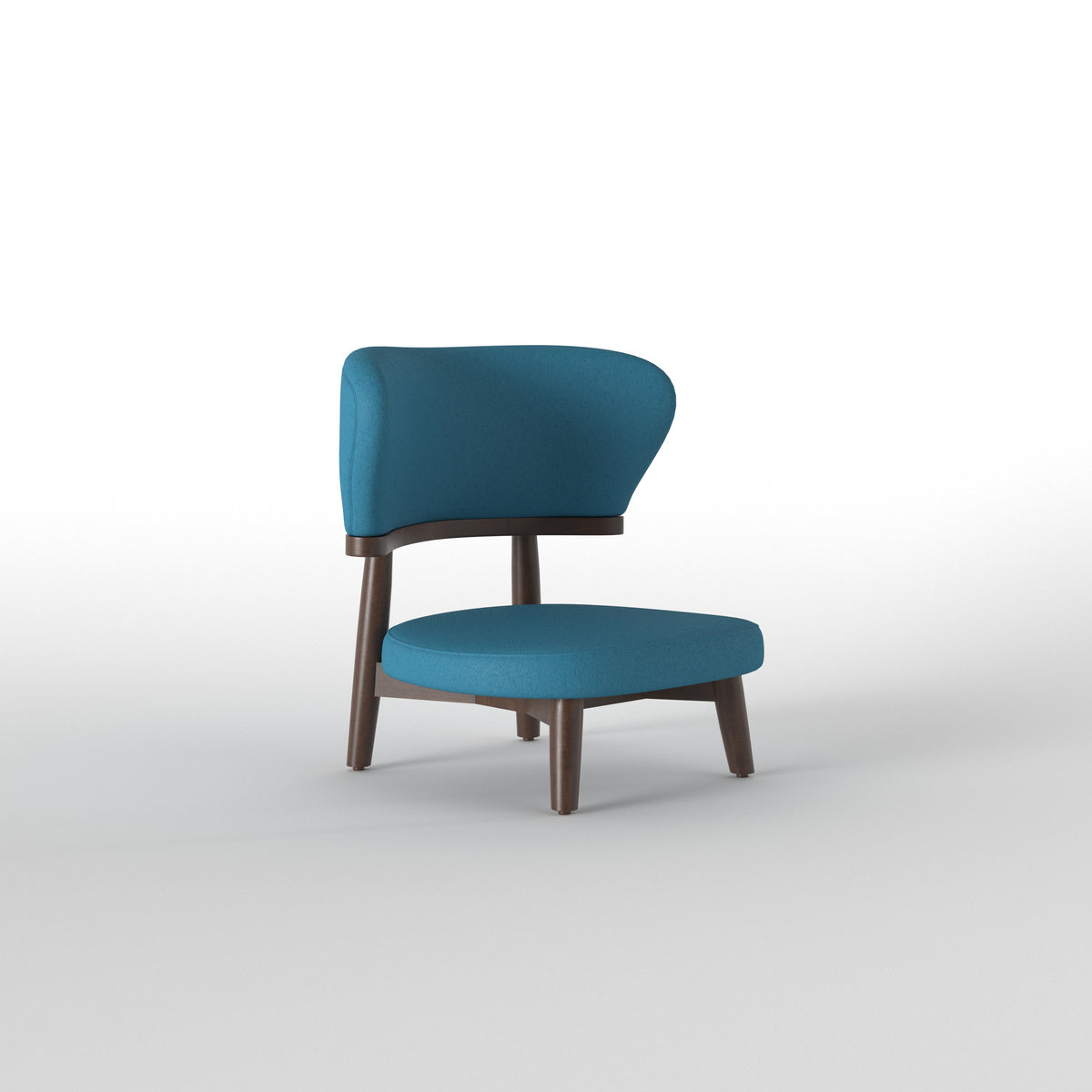 Contemporary Rectangular Dining Table with Curved Upholstered Chairs Japanese Dining Set