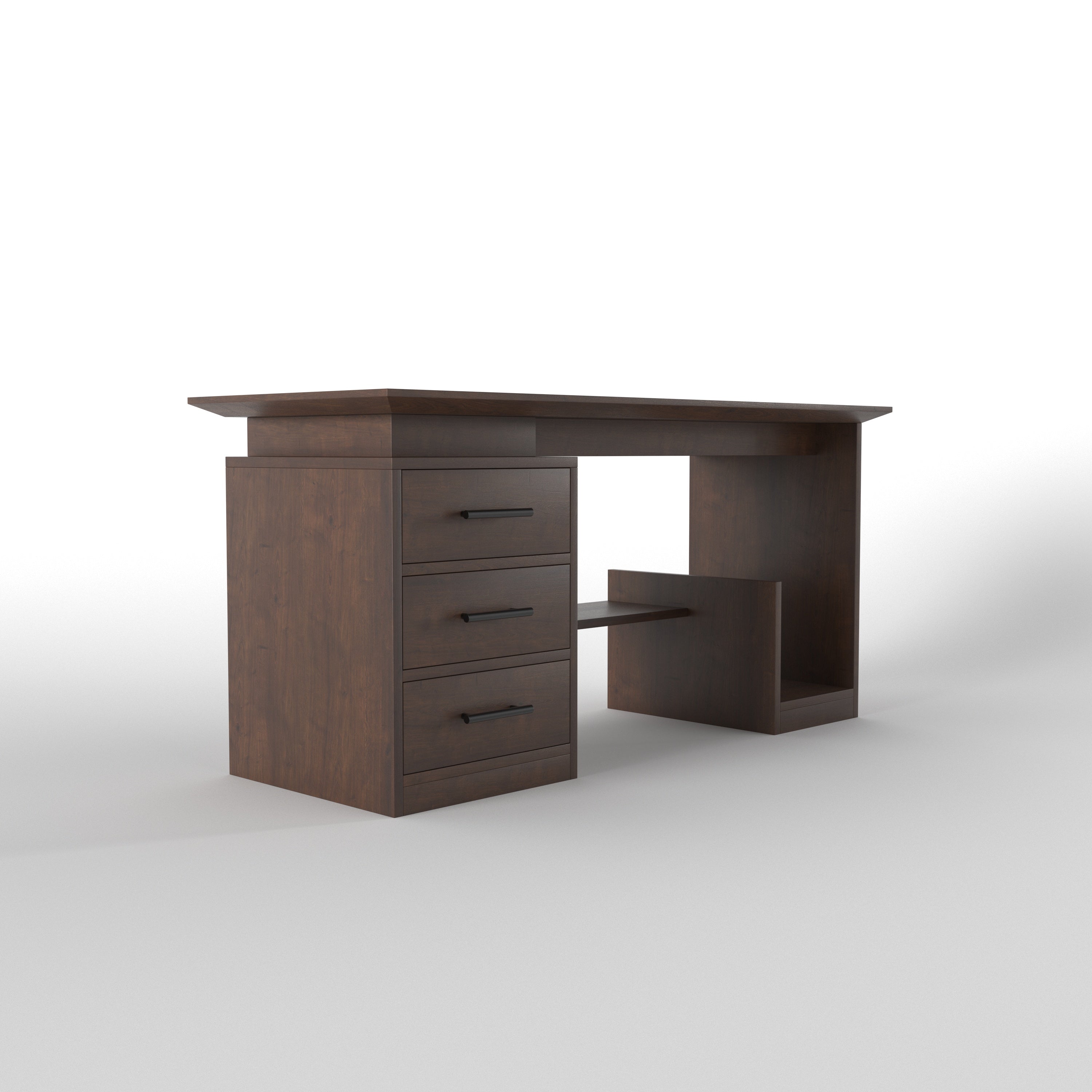 Modern Office Desk with Drawer Storage & CPU Compartment Study Table
