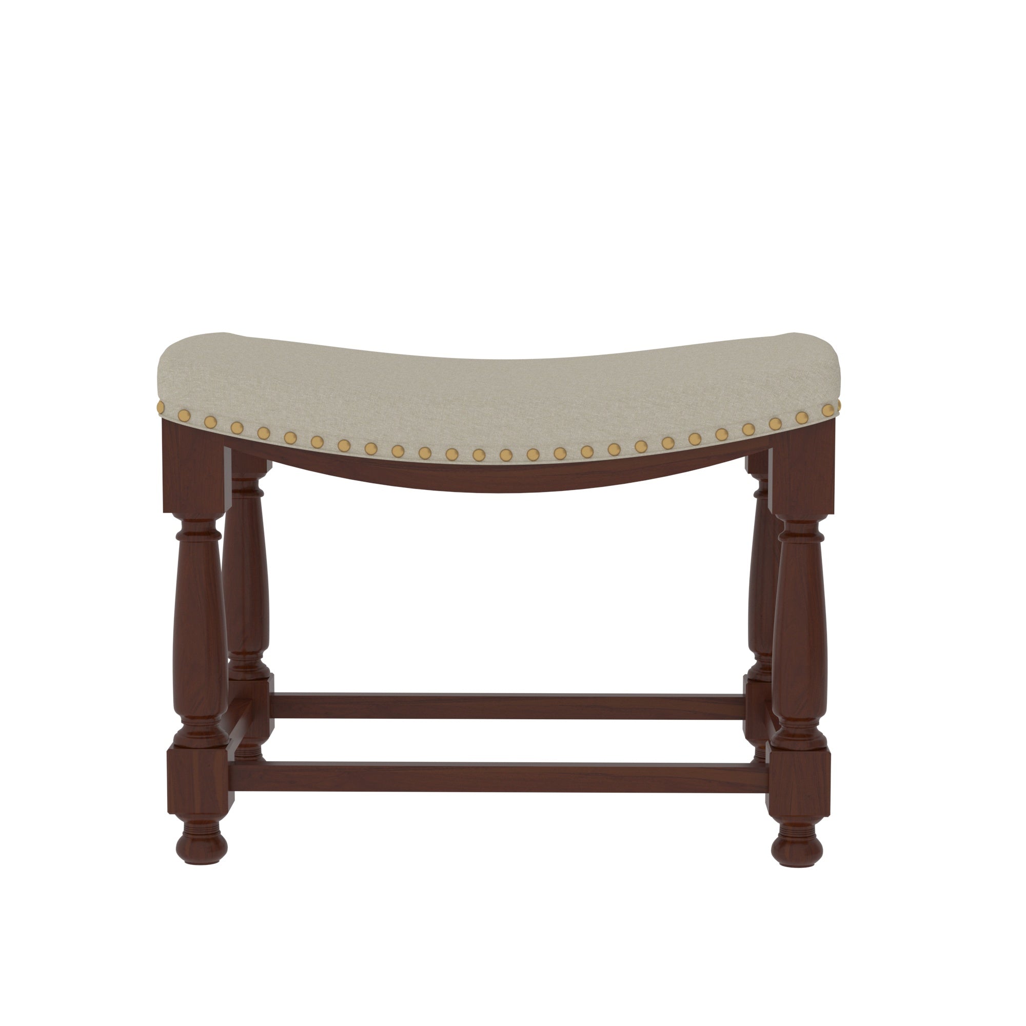 Antique Lunatic Finished Wooden Handmade Small Stool Stool