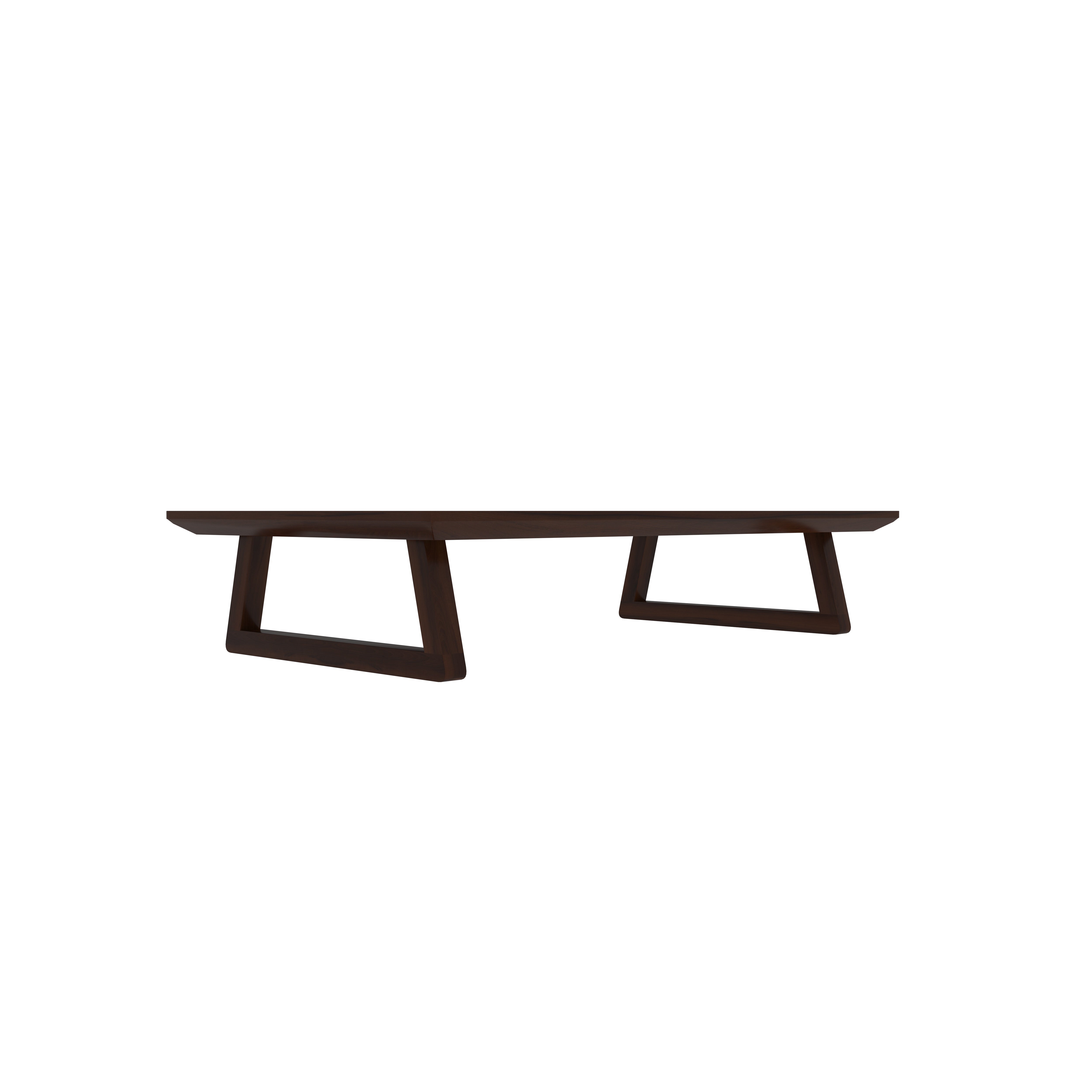 Elegant Low-Height Wooden Dining Table Set with Cushions – Japanese Floor Seating Dining Set