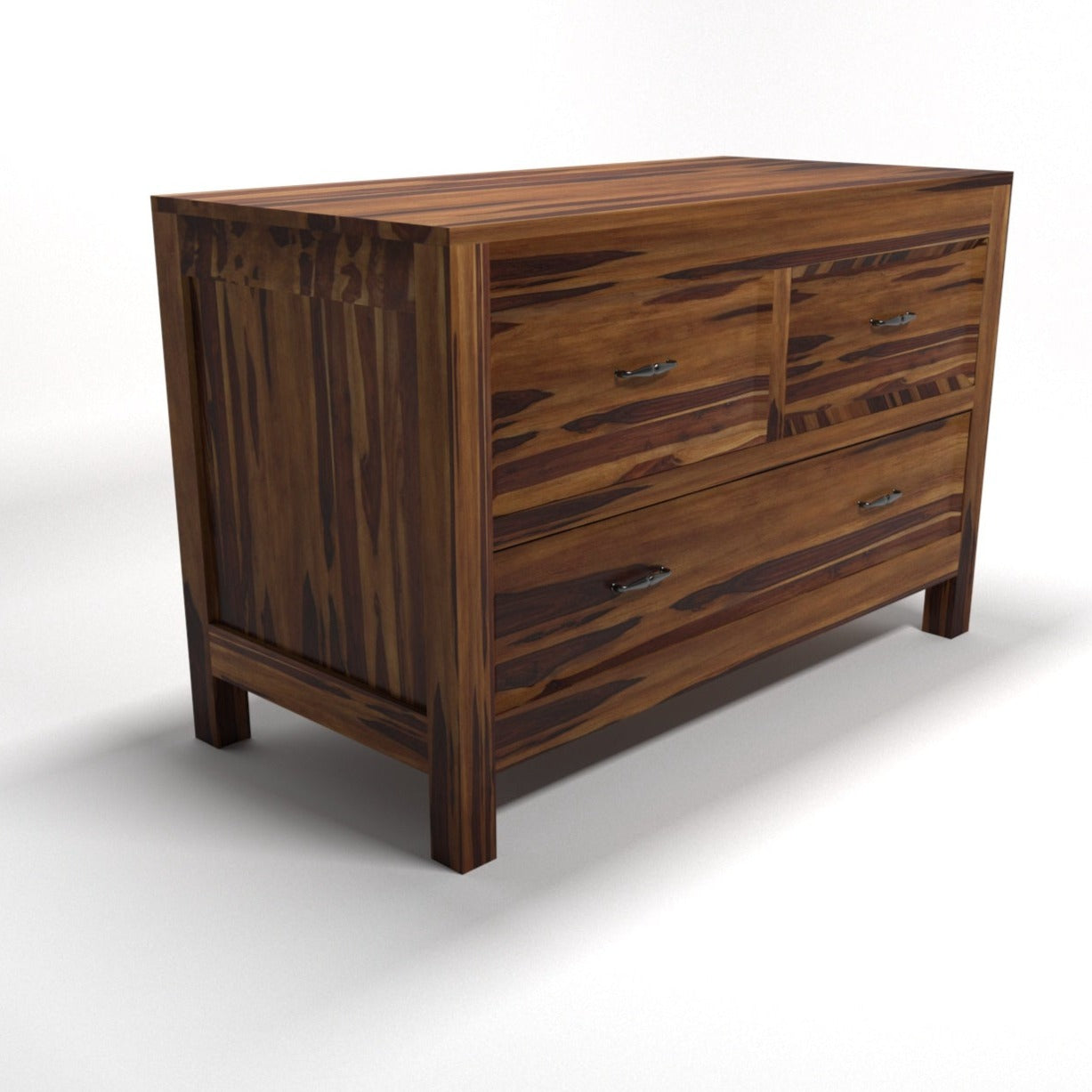 Sheesham Wood Storage Cabinet 3 Drawer Drawer's Chest