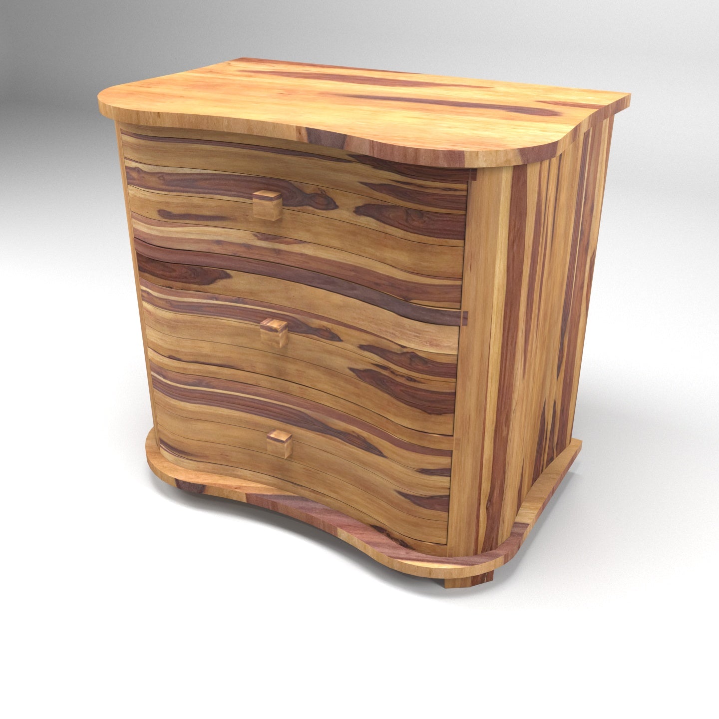 Sheesham Wood Cabinet With 4 Drawer Cupboard