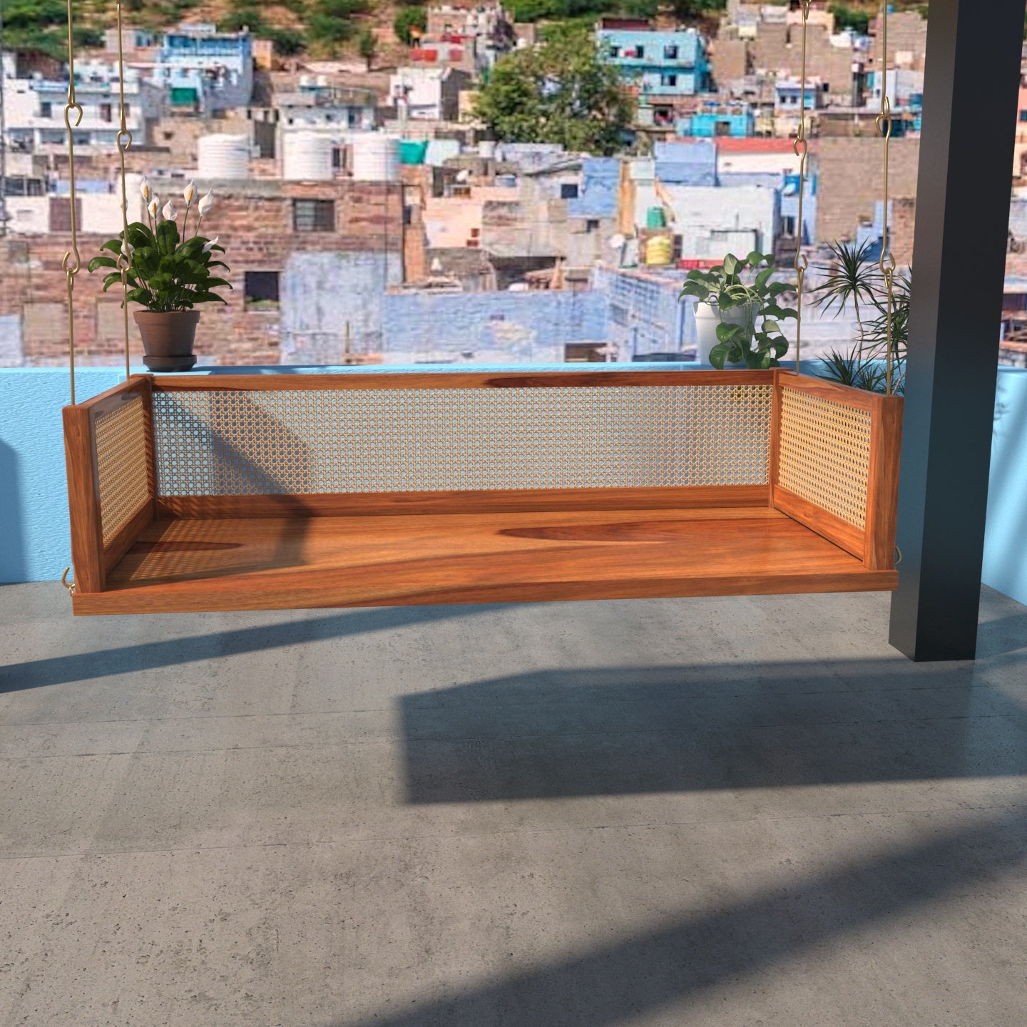 Antique Premium View Wooden Swing for Home Swing