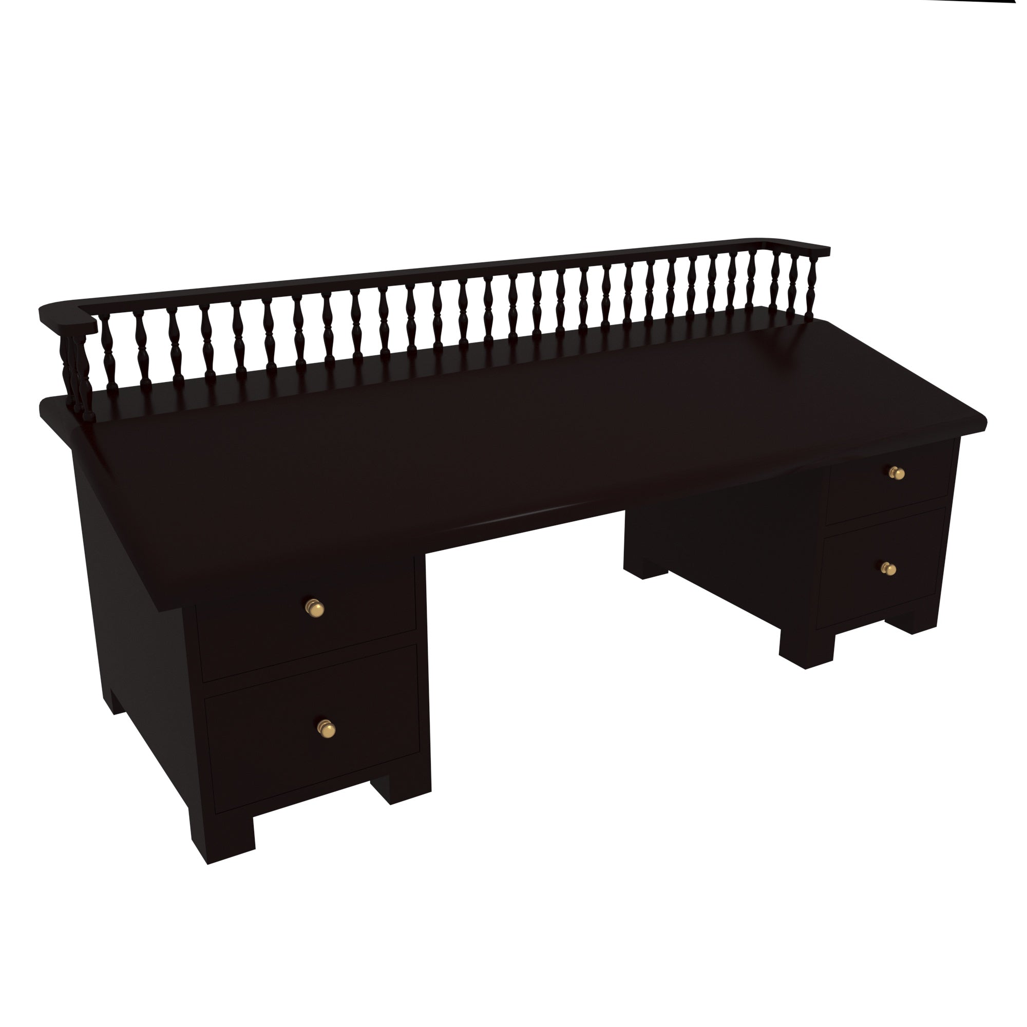Southern Dark Multistorage Wooden Handmade Lapdesk Lapdesk
