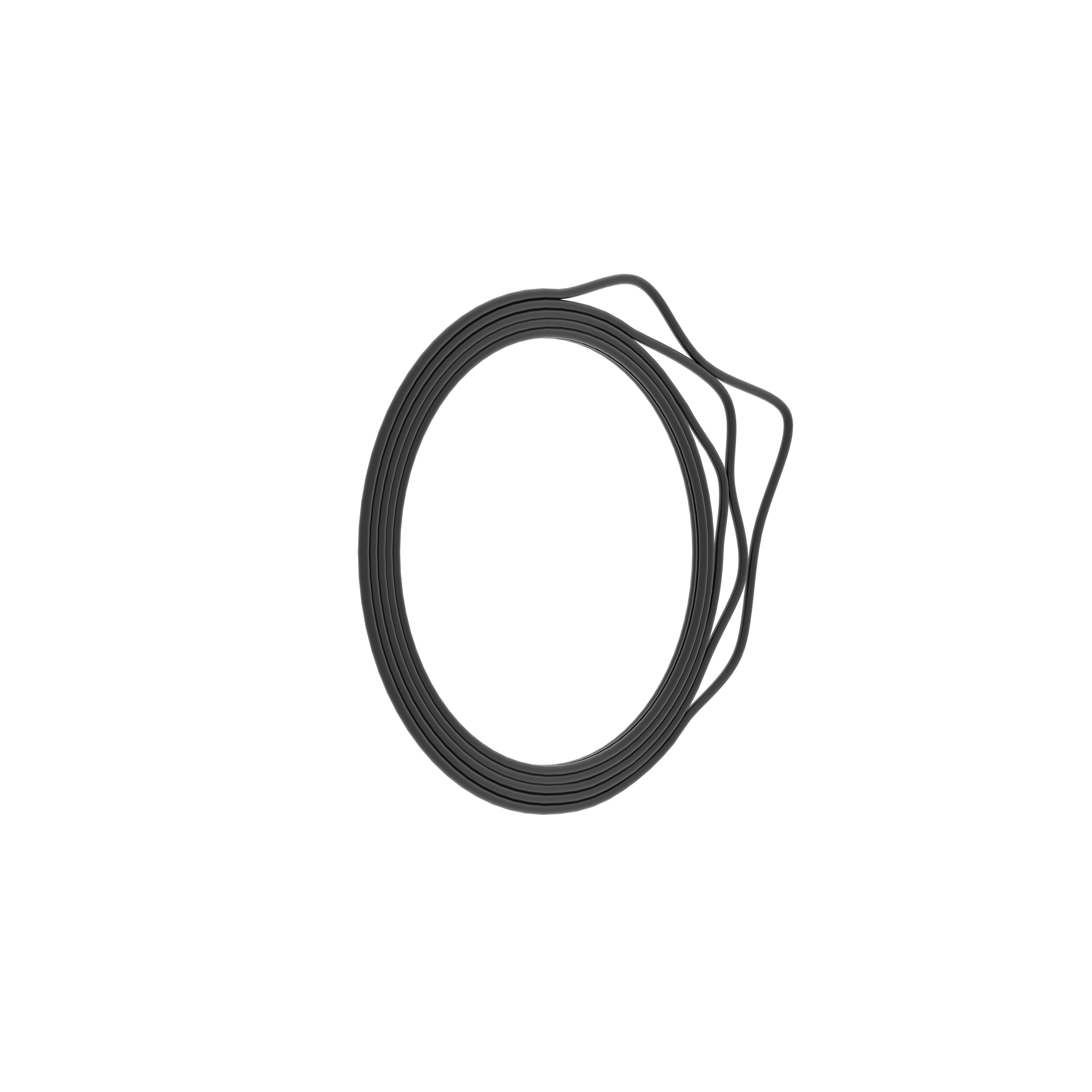 Artistic Round Black Metal Frame Mirror - Contemporary Design Mirror