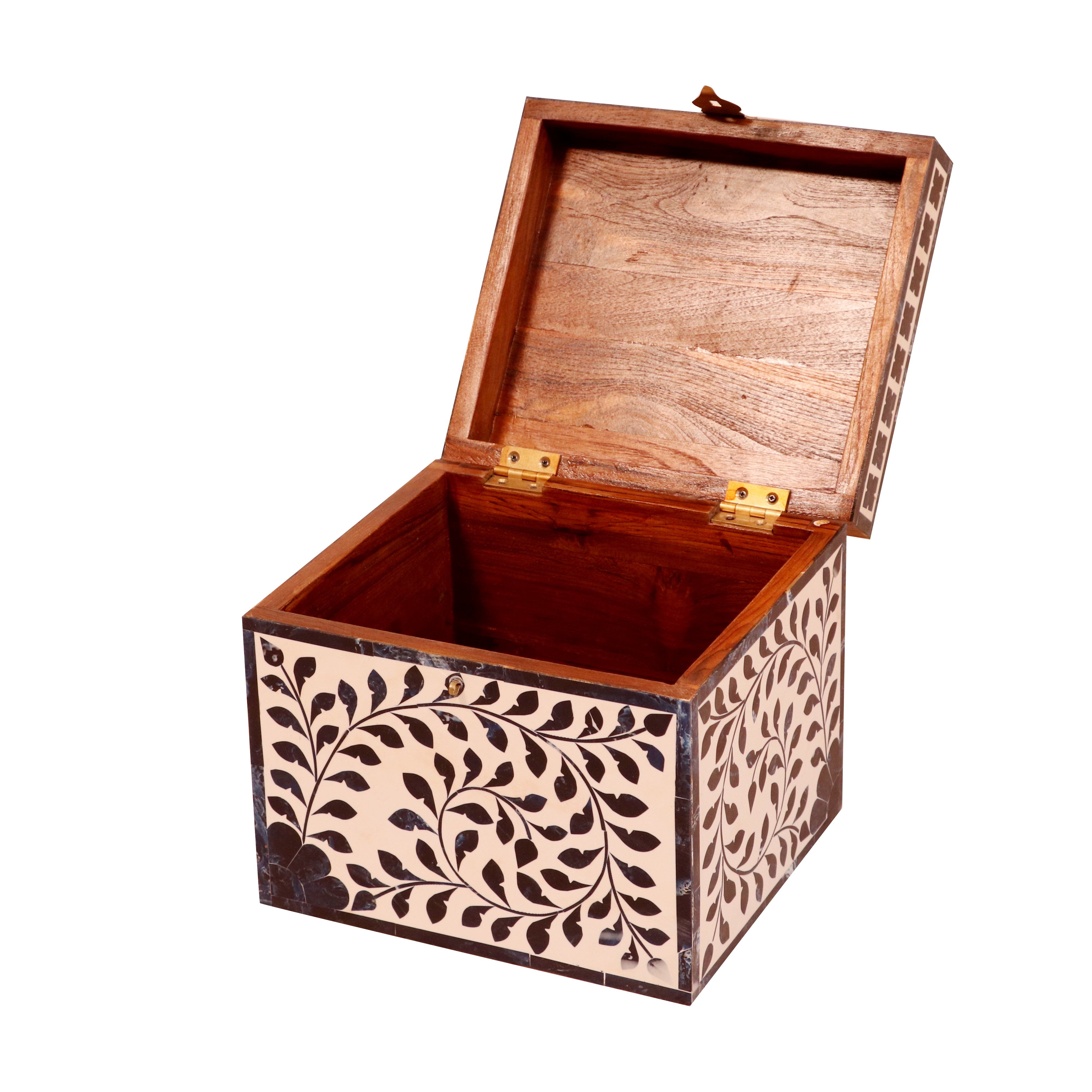 Navy Blue Style Inlay Designed Wooden Box for Jewelry Wooden Box