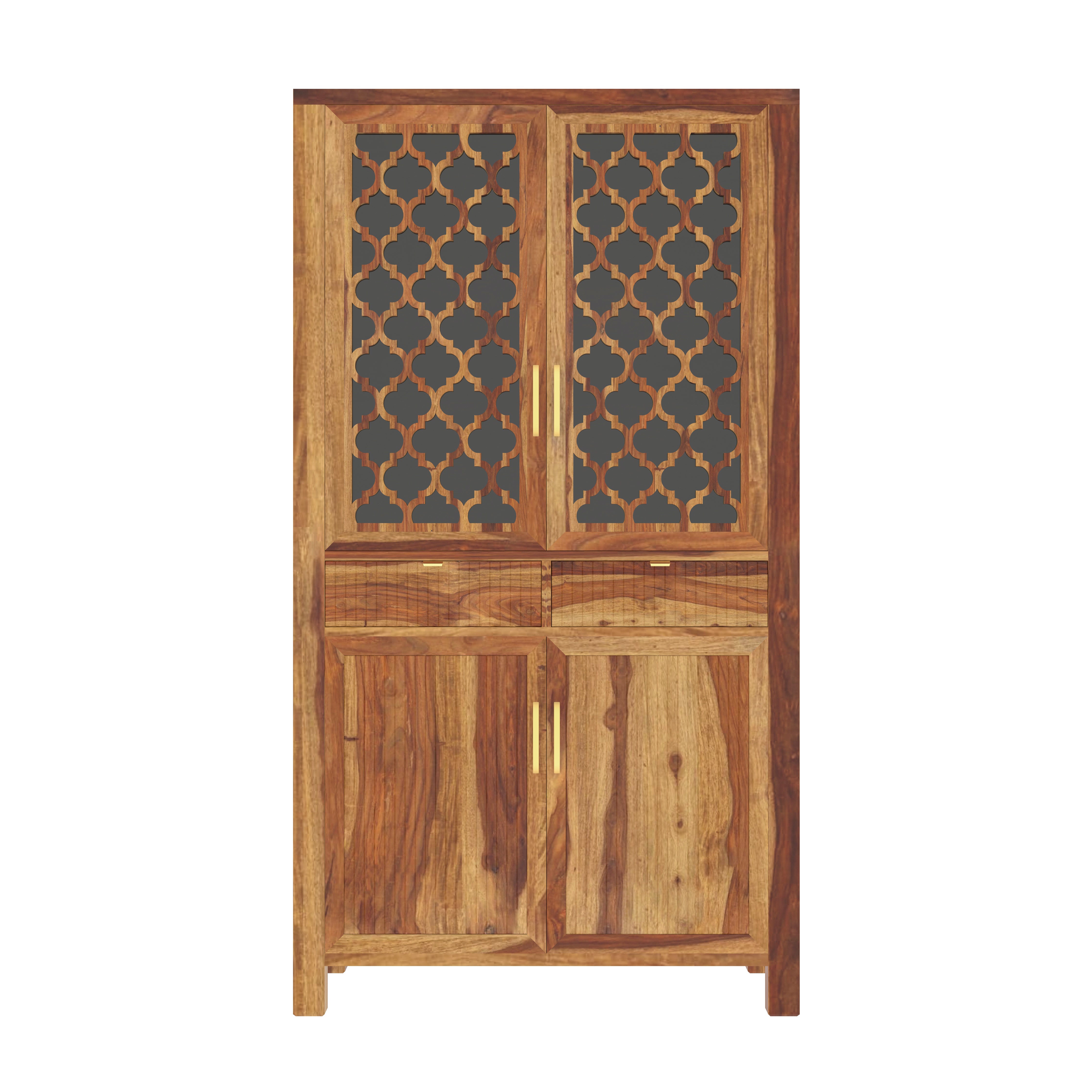 Asian Heritage Finished Wooden Handmade Wardrobe Wardrobe