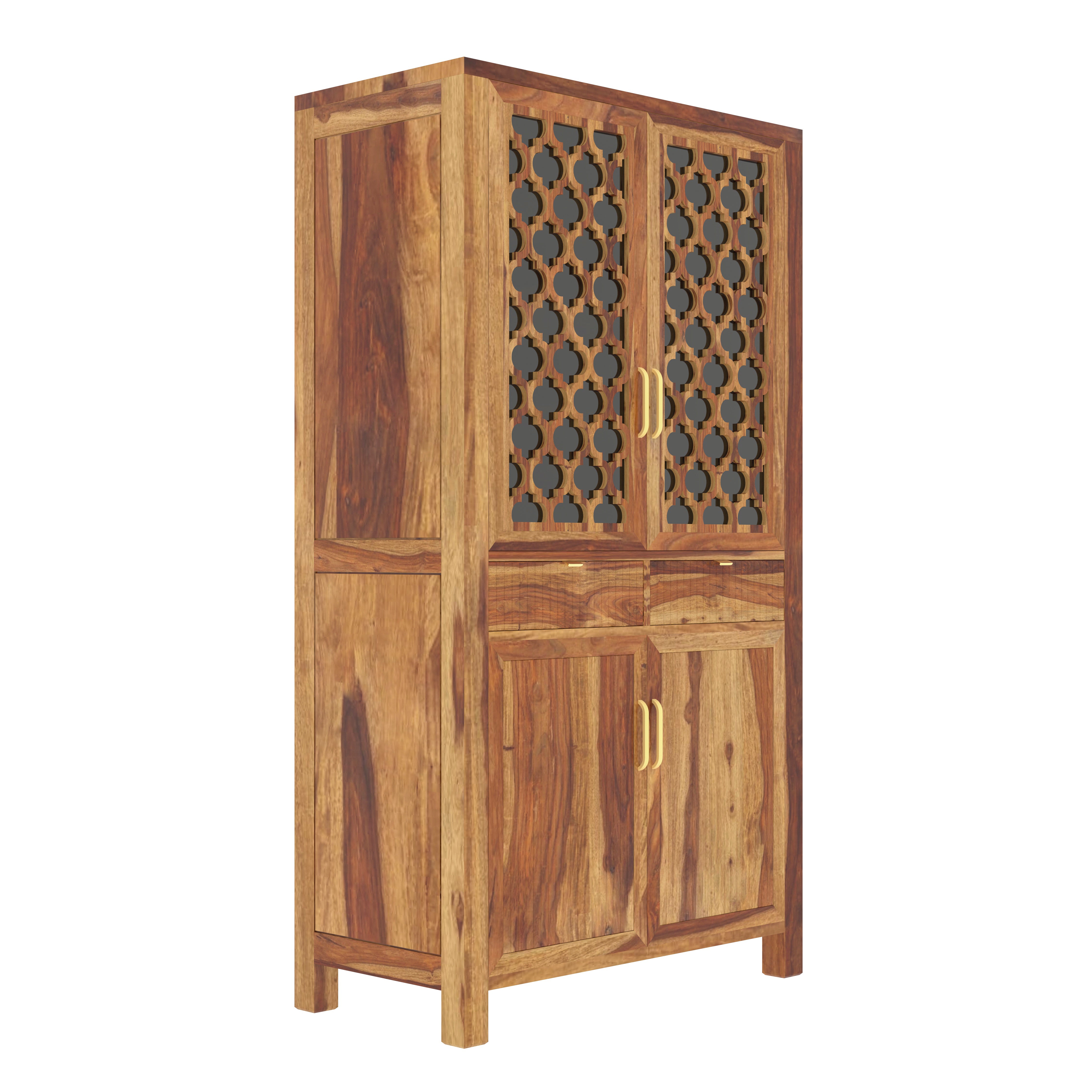 Asian Heritage Finished Wooden Handmade Wardrobe Wardrobe