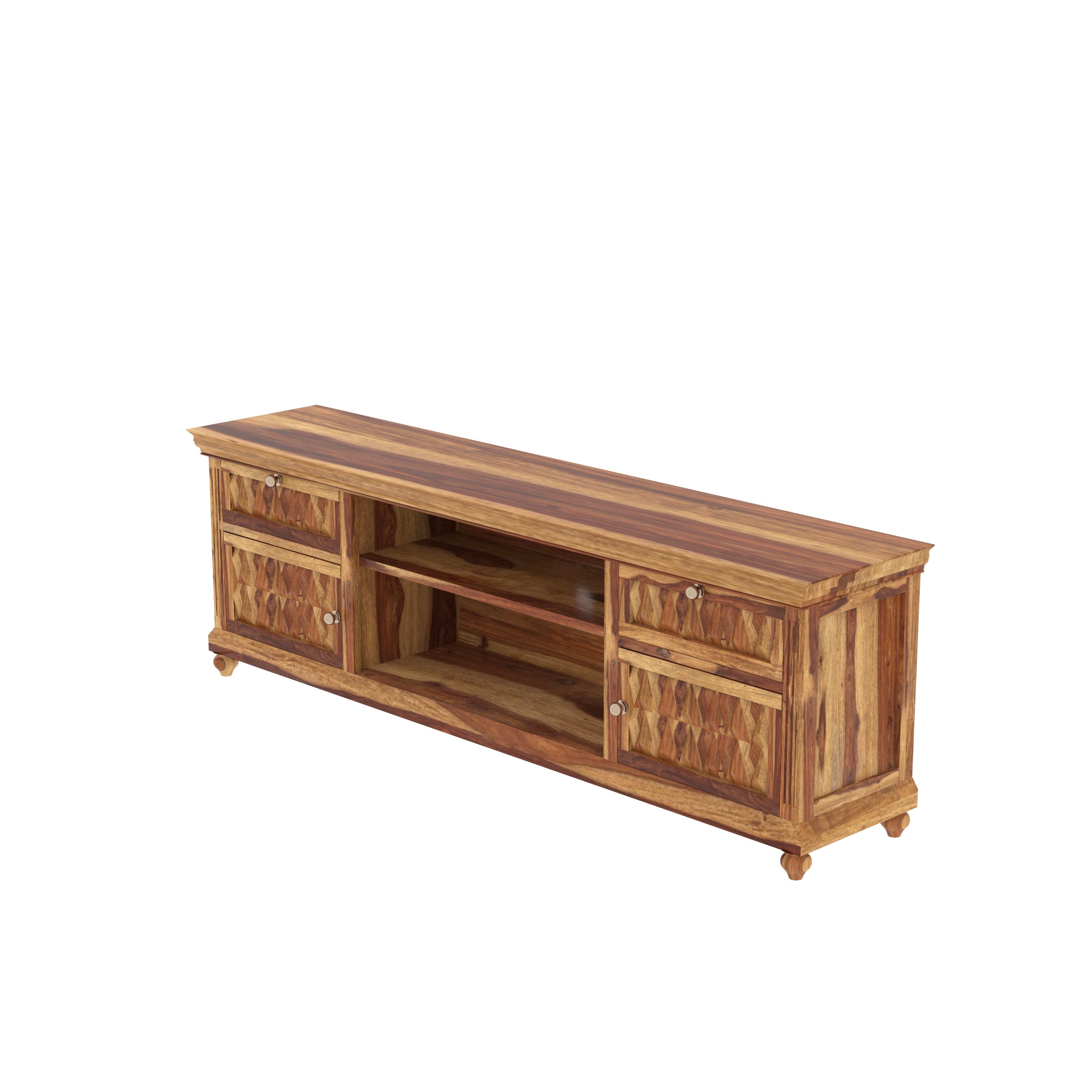 Unique Multi-Storage Wooden Handmade Long Cabinet Tv stand