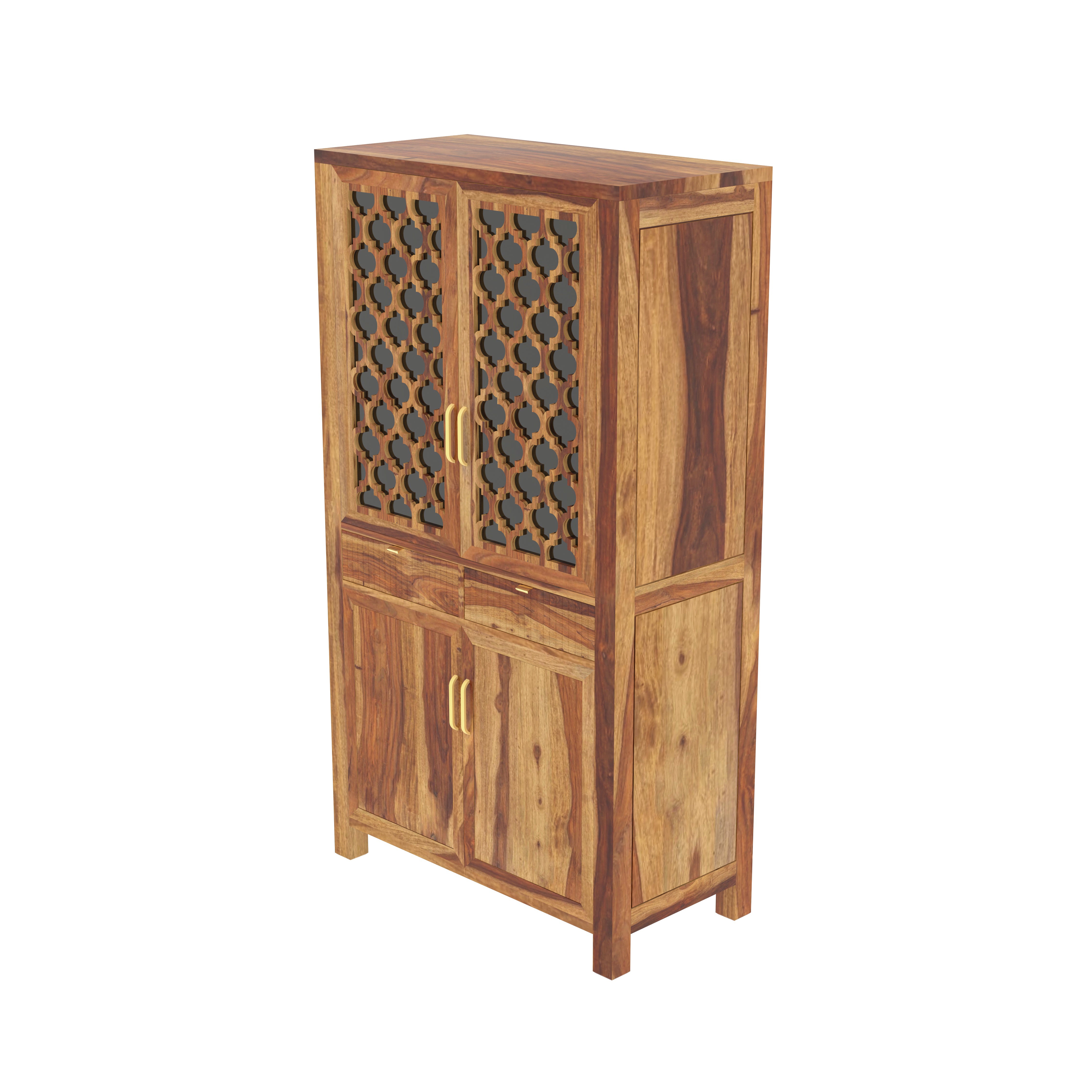 Asian Heritage Finished Wooden Handmade Wardrobe Wardrobe