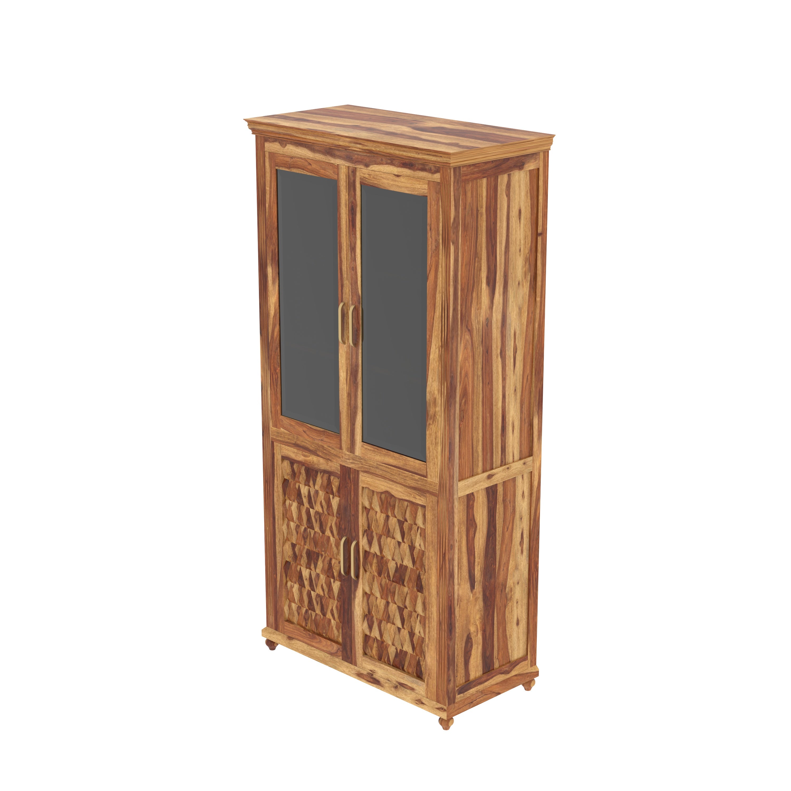 Southern Sheesham Finished Multi-Storage Wooden Handmade Wardrobe Wardrobe