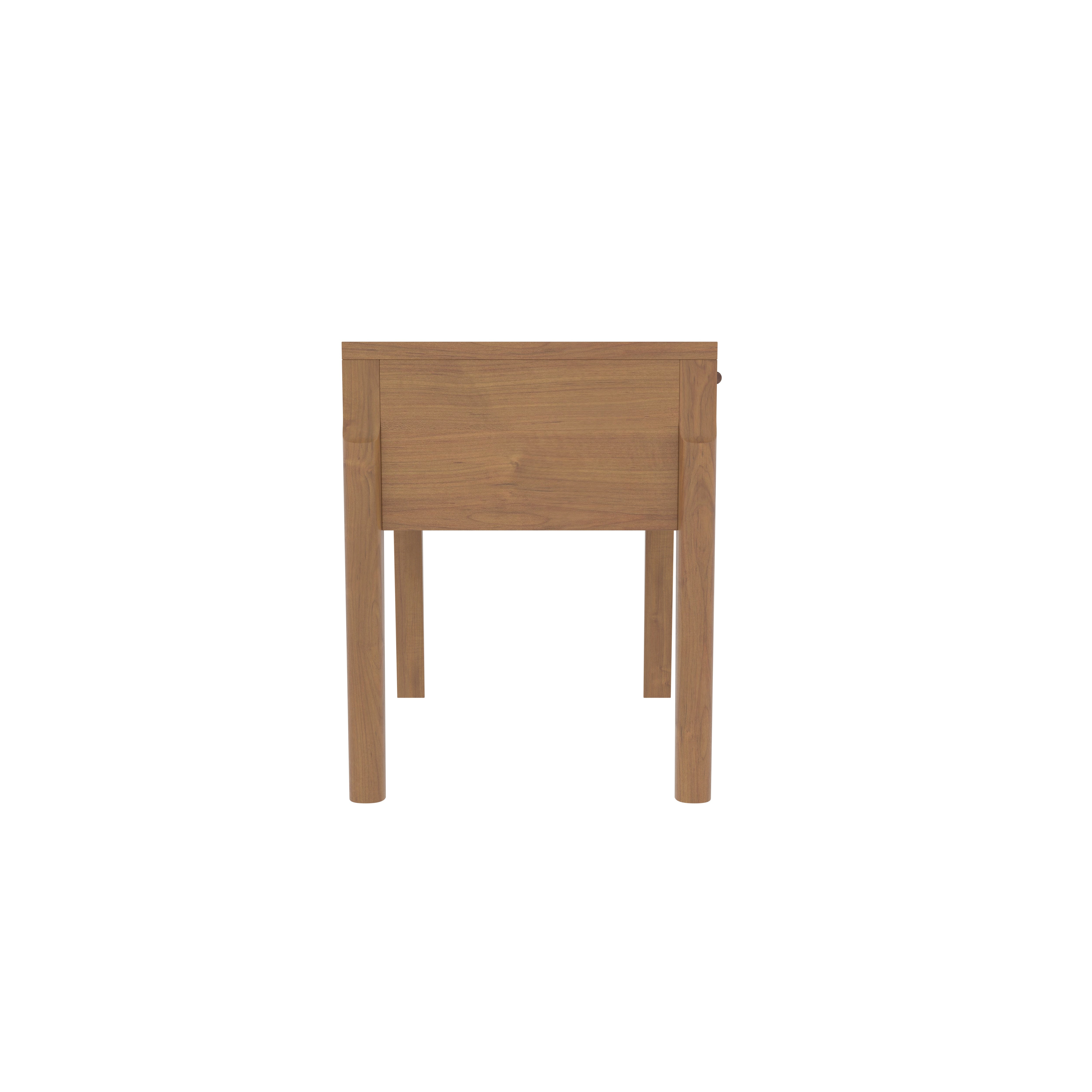 Cane Webbing Bedside Table - Mid-Century Modern Storage Bedside