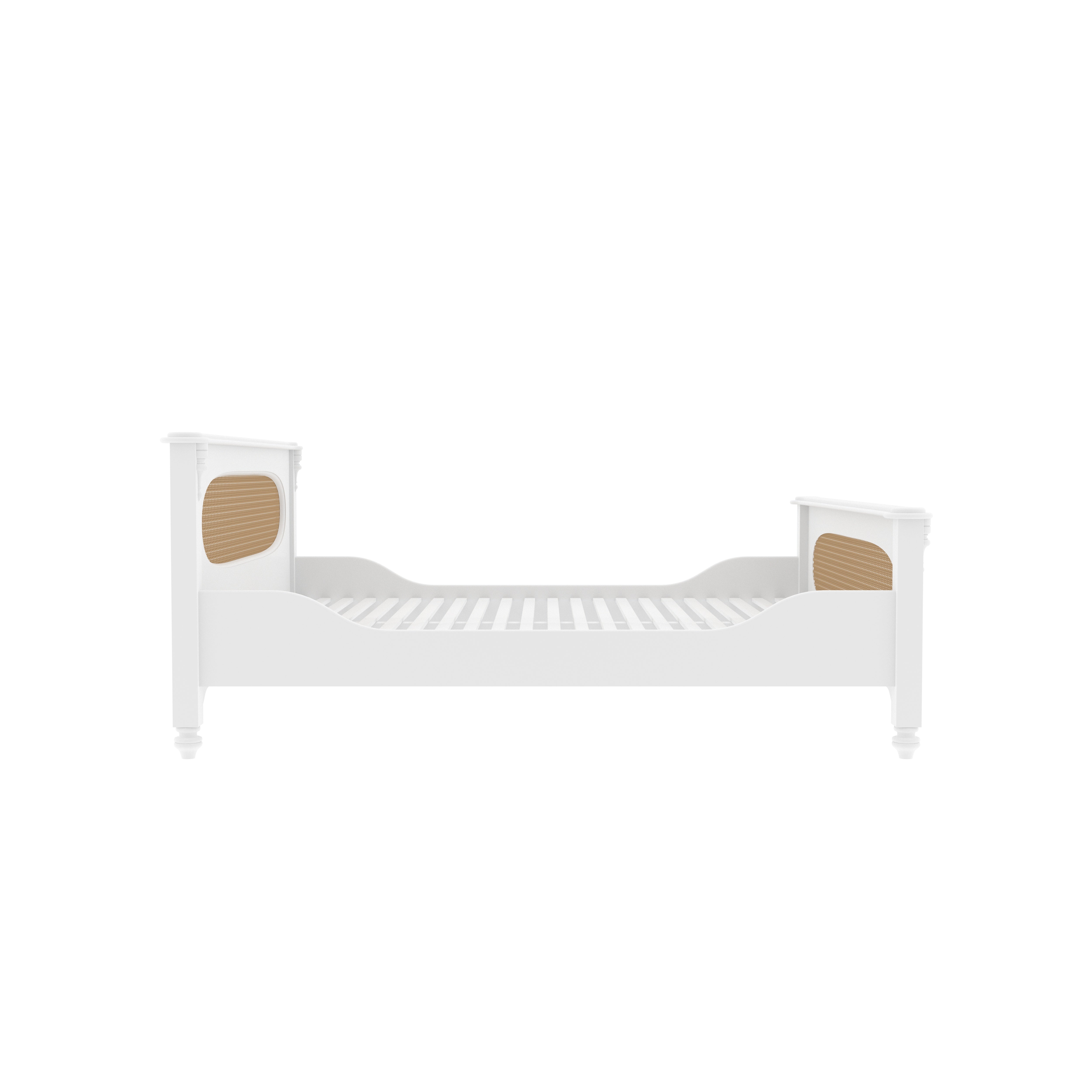 Vienna Traditional Bed with Cane Panels Bed