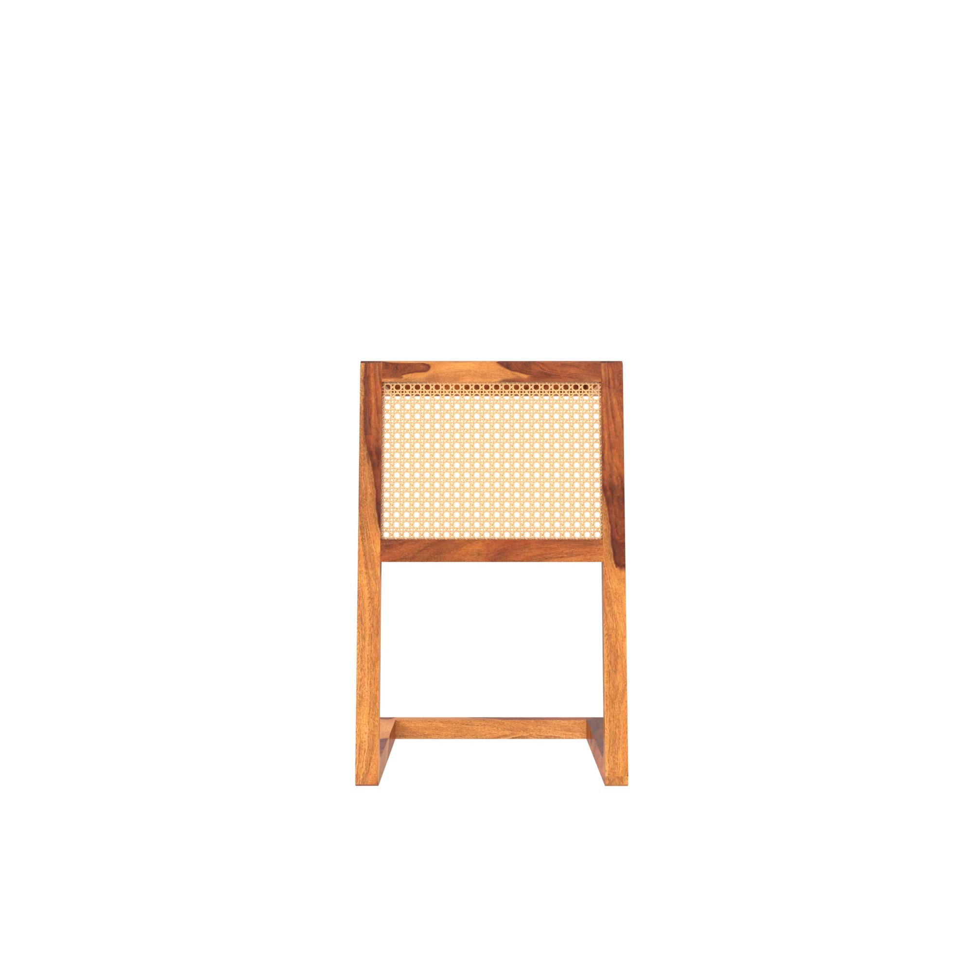 Vintage Decent Soft Cane Finished Wooden Handmade C Table C Table