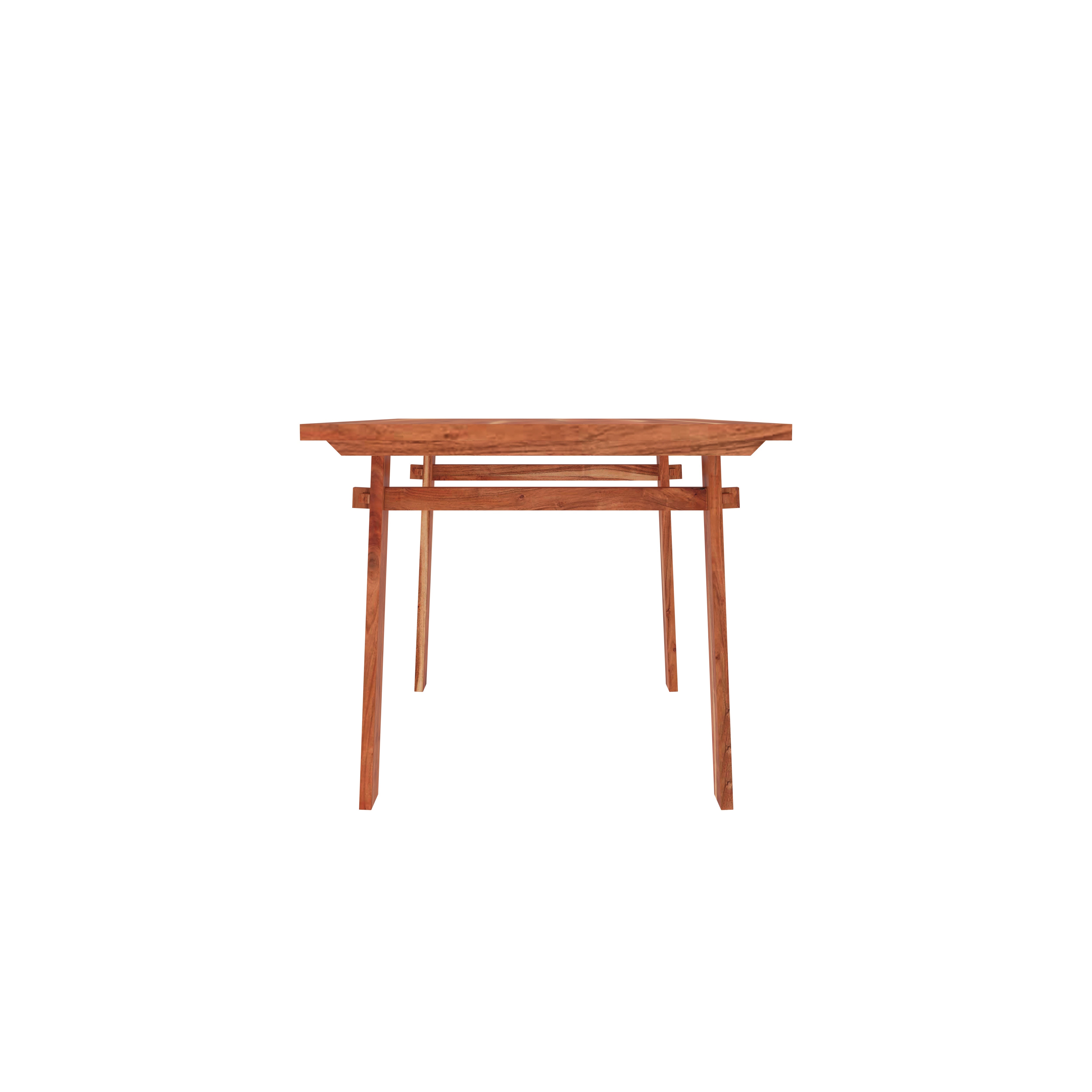 Contemporary Wooden Dining Table Set with 4 Cushioned Chairs – Sleek & Stylish Dining Set