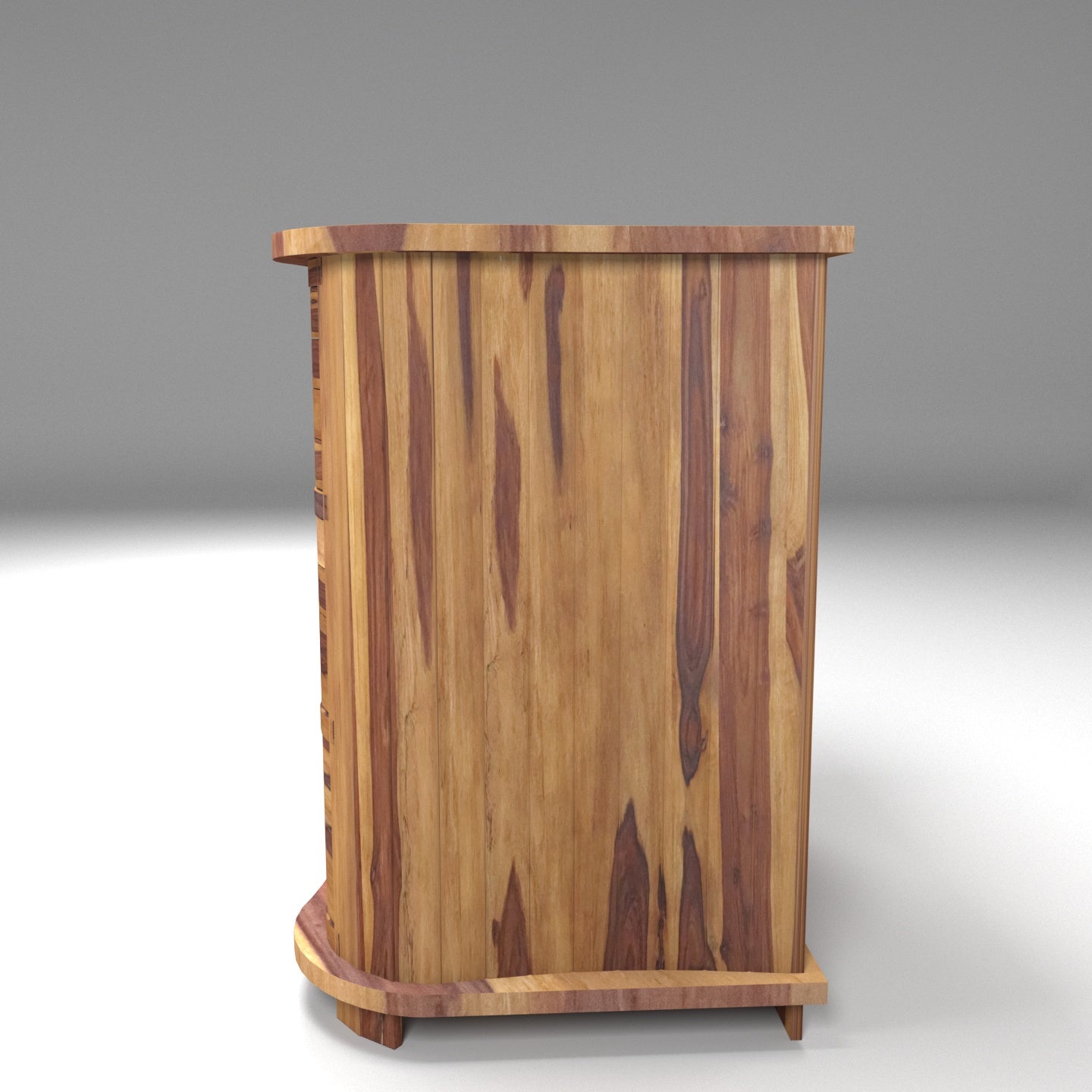 Sheesham Wood Cabinet With 4 Drawer Cupboard