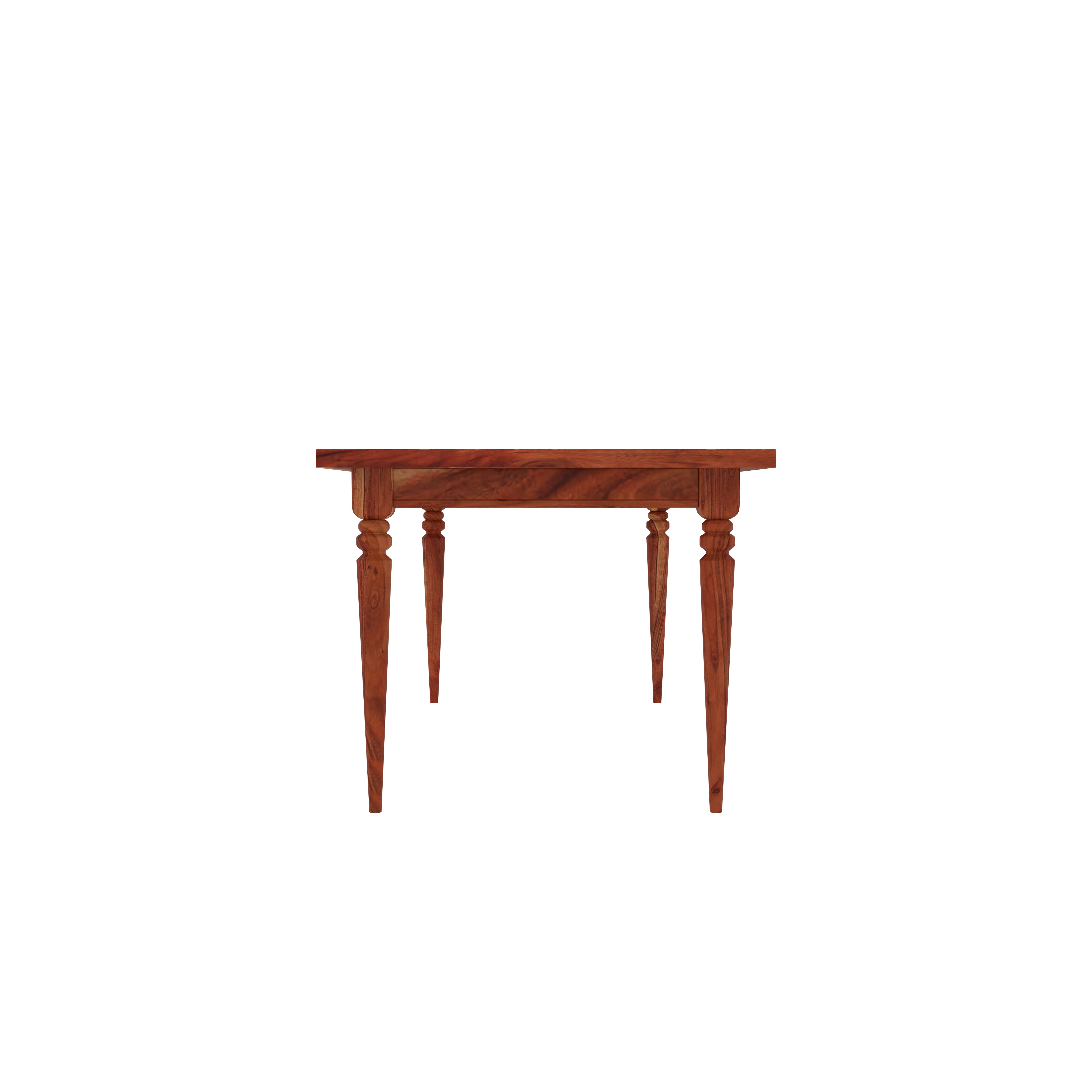 Classic 4-Seater Wooden Dining Table Set with Cushioned Chairs – Elegant Traditional Style Dining Set