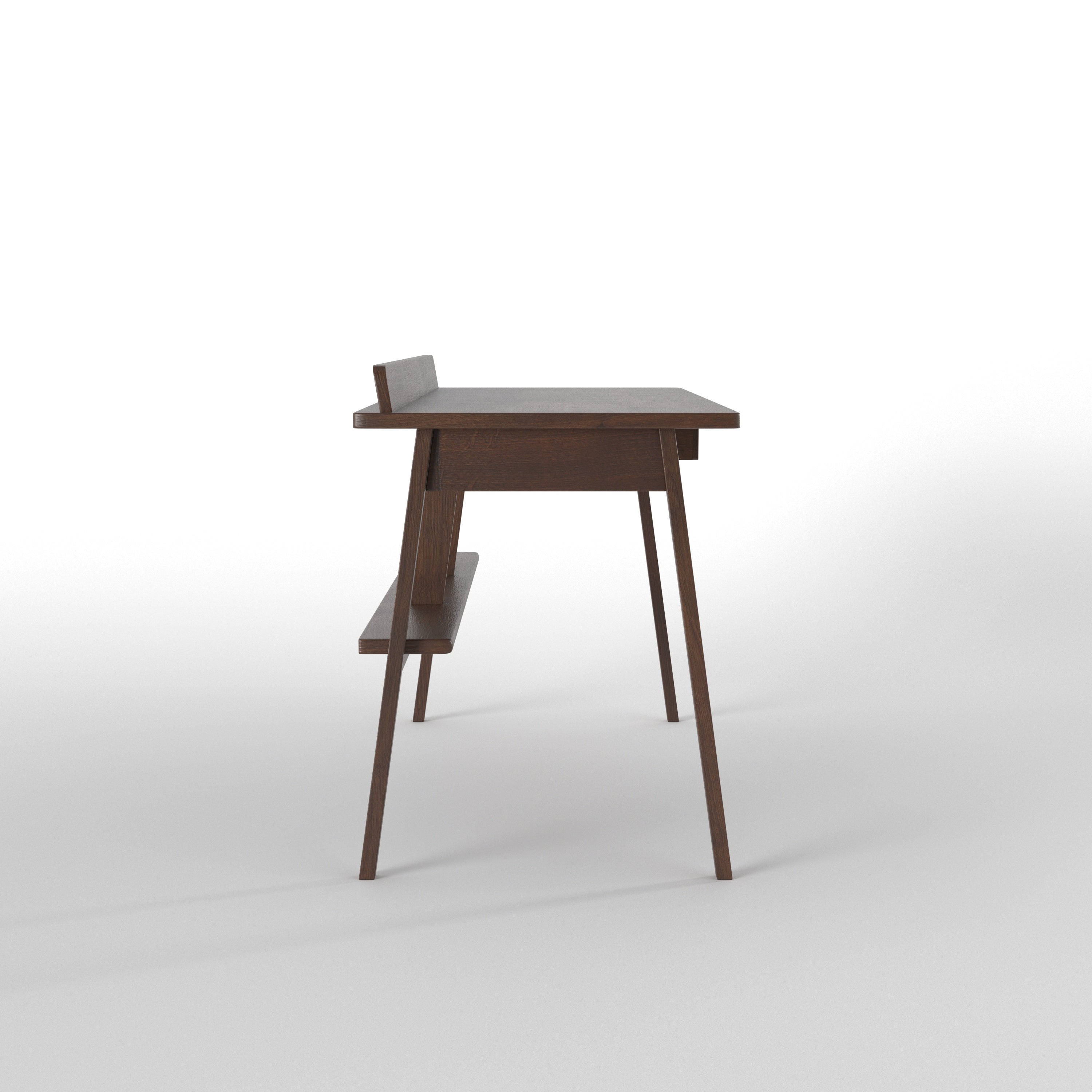 Minimalist Writing Desk with Drawer & Open Support Shelf Study Table