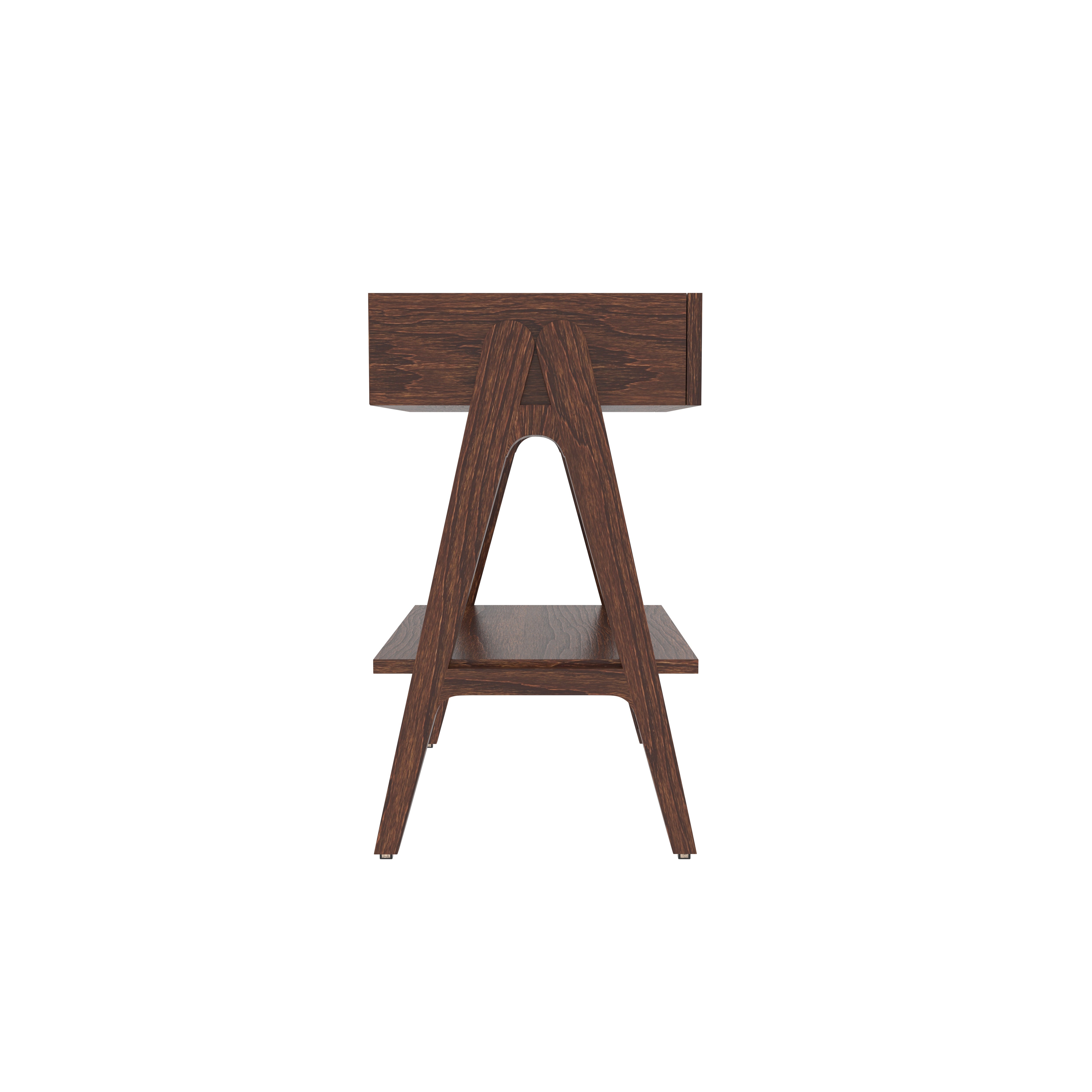 Modern Engineered Wood Nightstand with Drawer Bedside