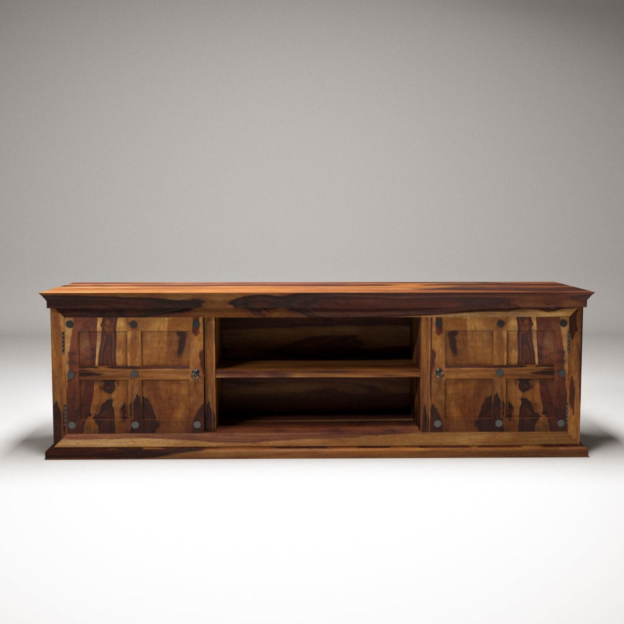 Sheesham wood Tv Cabinets With 2 doors Tv stand