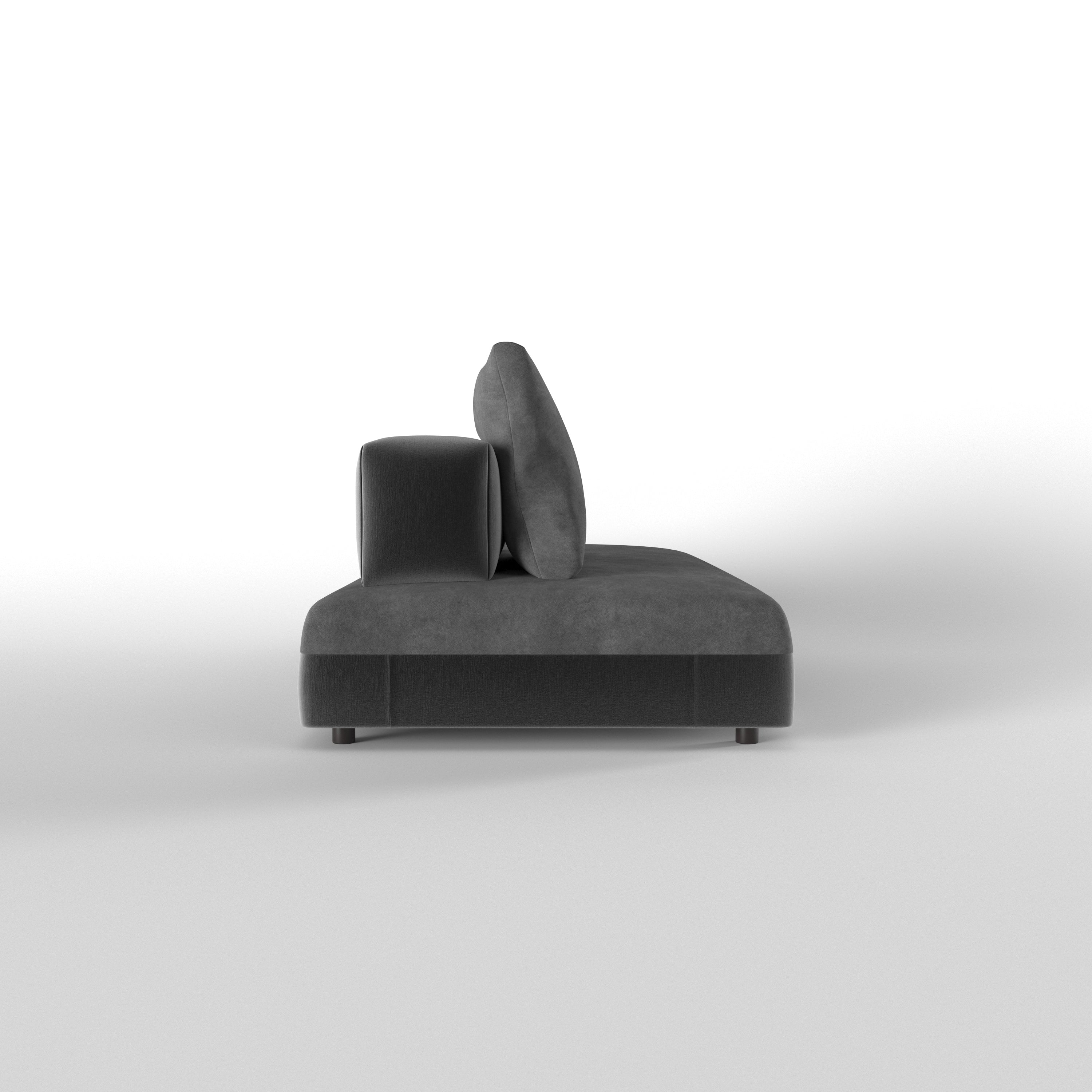 Modern Armless Lounge Chaise Sofa Sofa cum bed