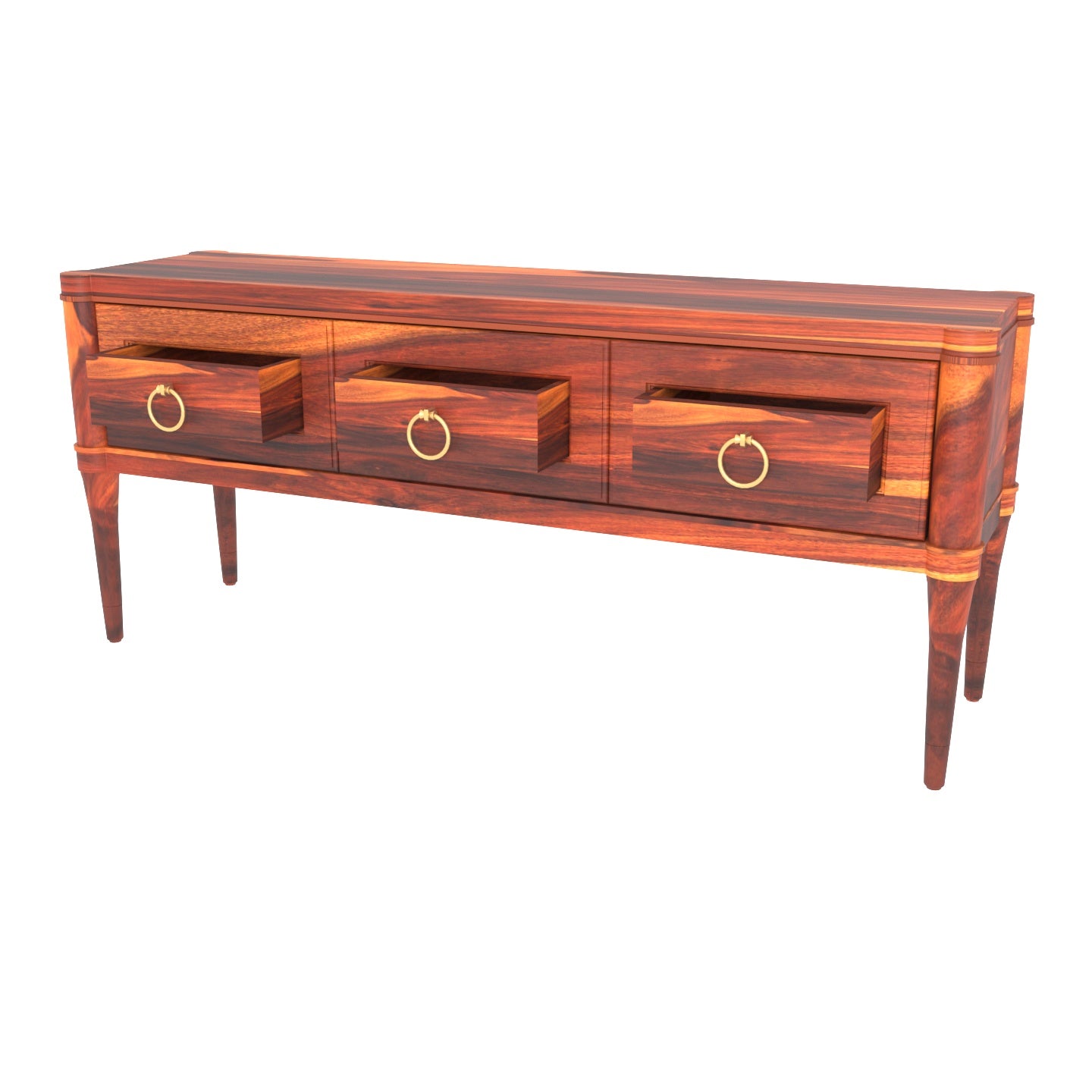 Unique Multistorage Retro Finish Handmade Wooden TV Stand for Home Tv stand